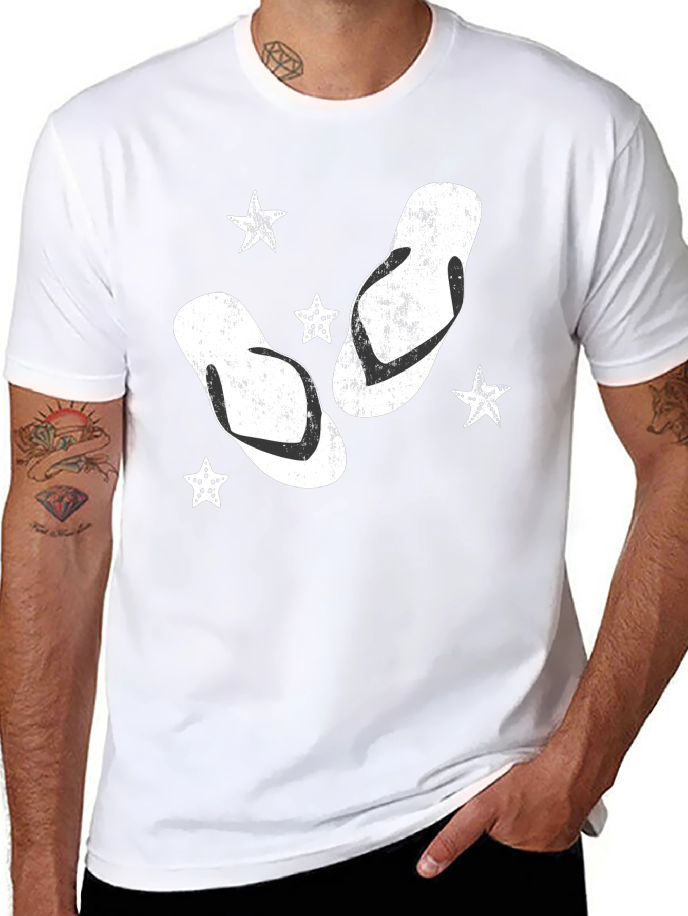 Summer Fun Black Graphic Tee
