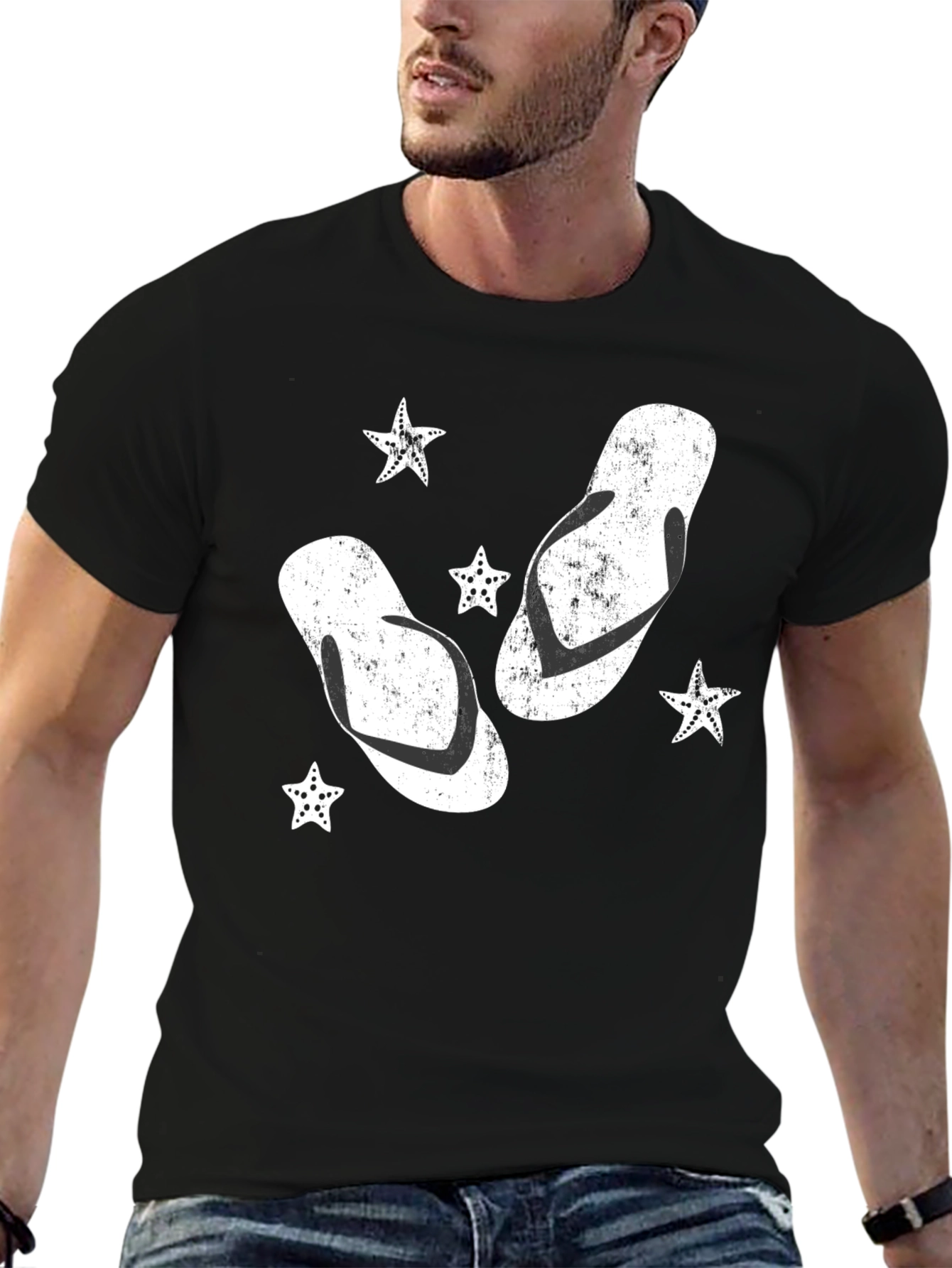 Summer Fun Black Graphic Tee