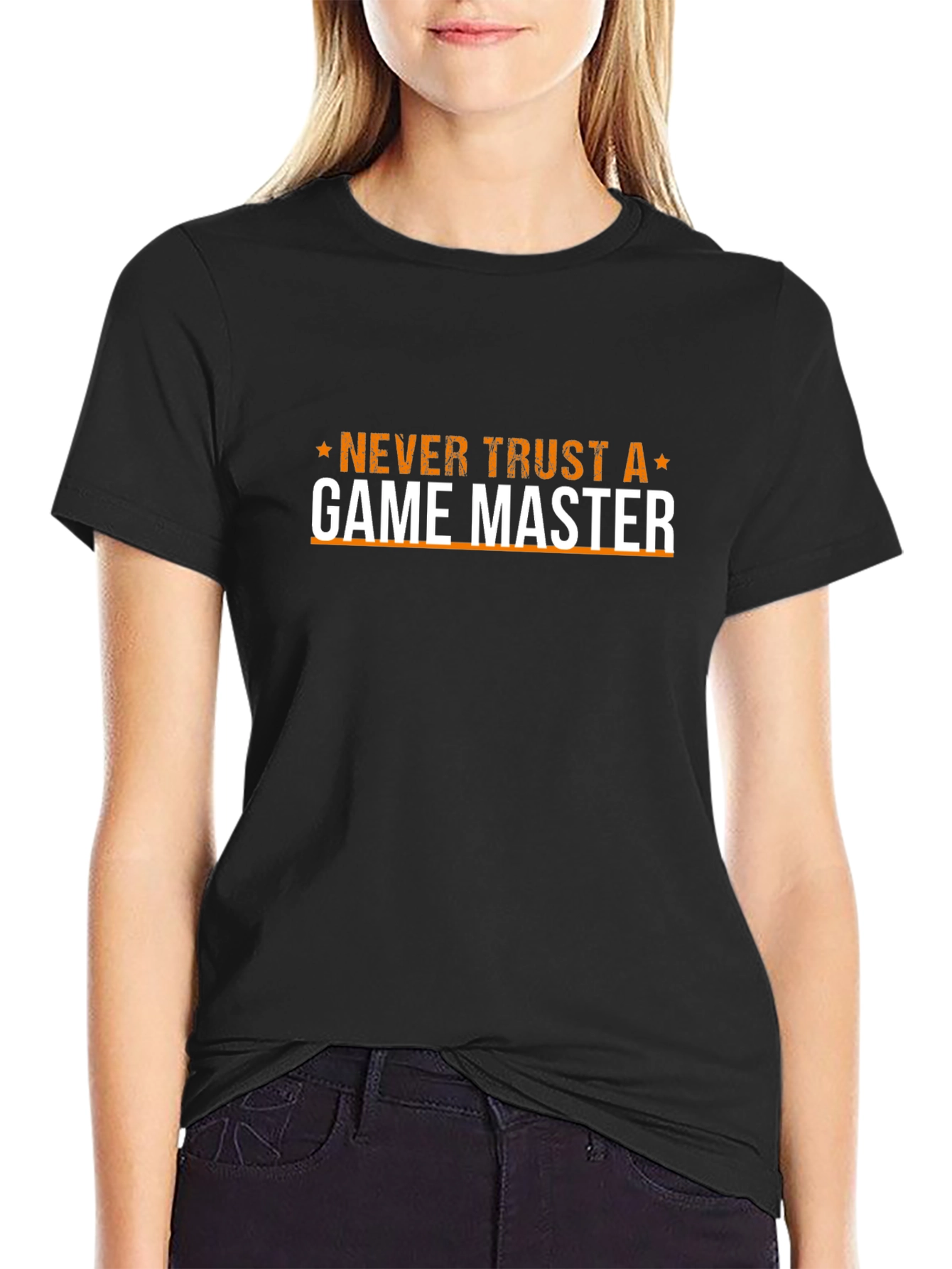 Never Trust a Game Master Black T-Shirt