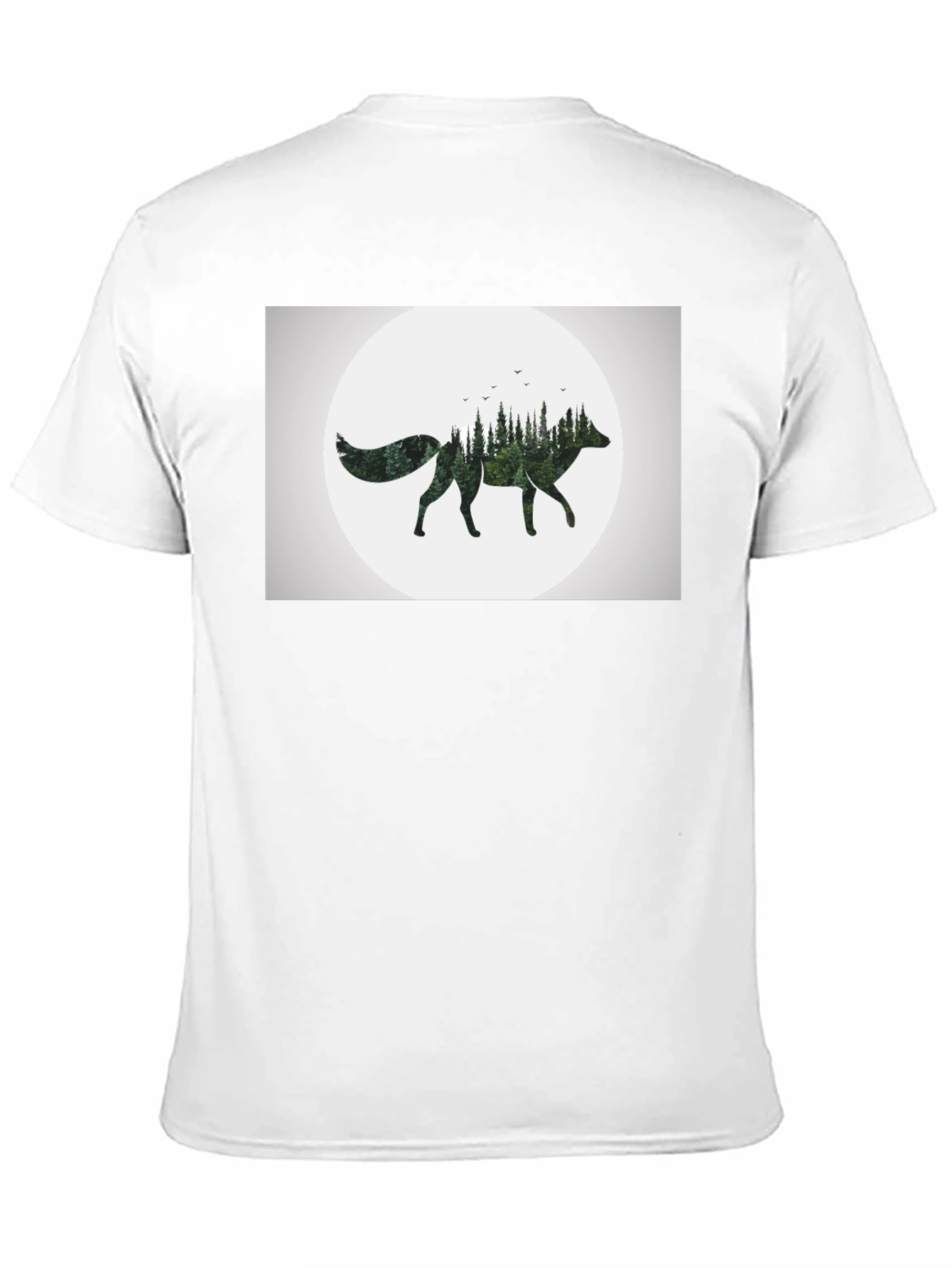 Nature Fox Graphic Tee - Stylish Mens Black T-Shirt