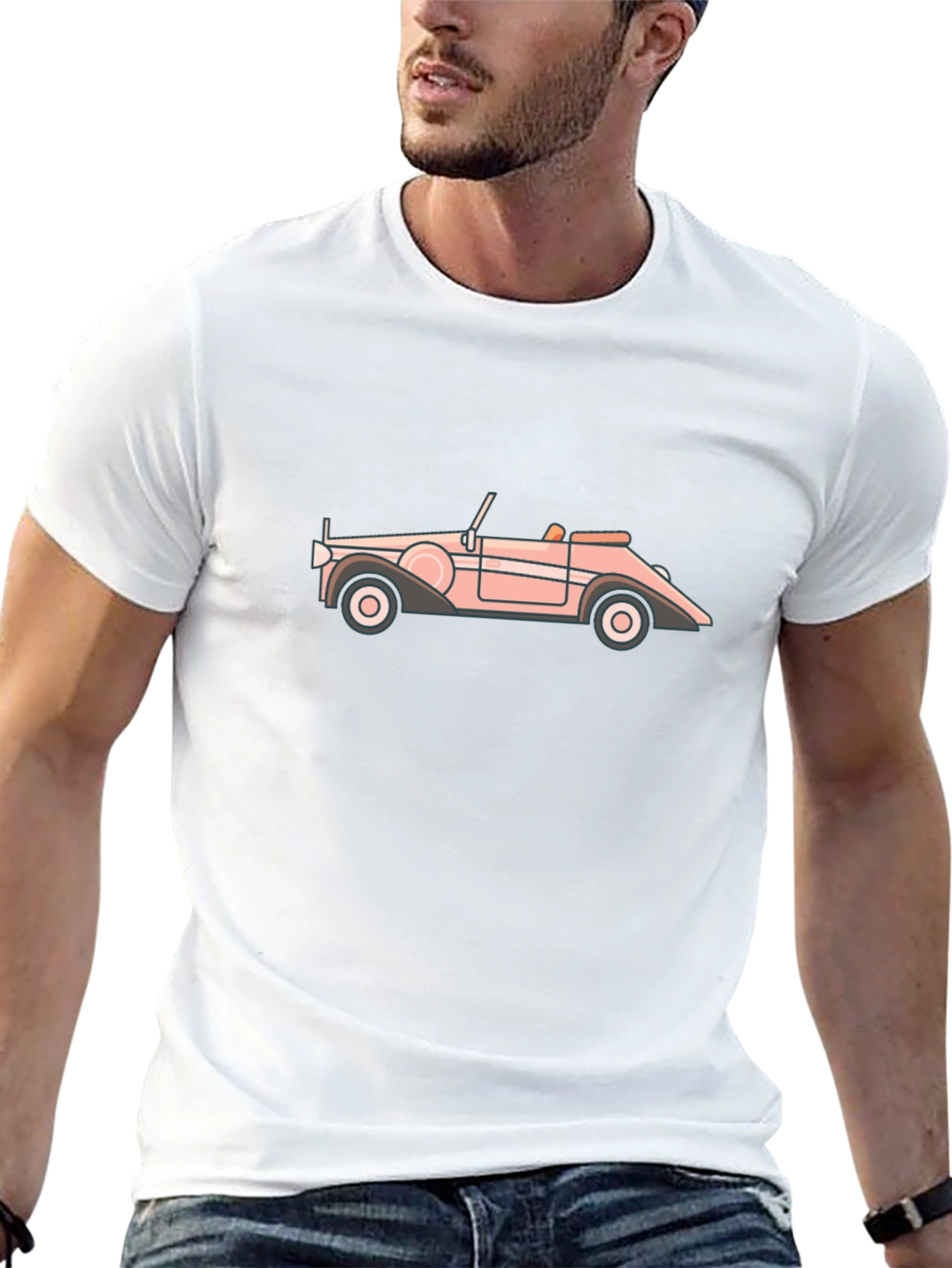 Retro Car Graphic T-Shirt - Classic Ride