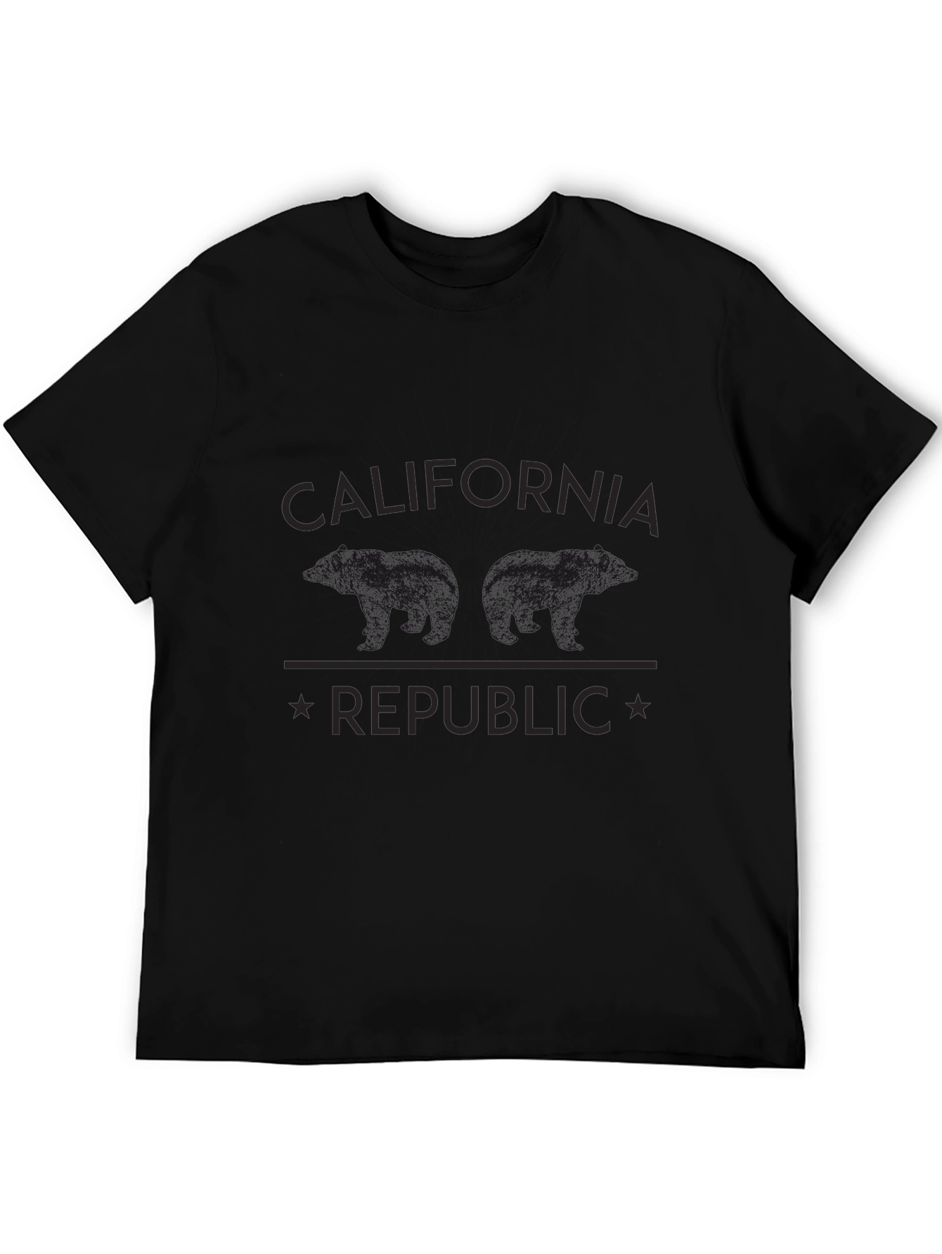 California Republic Bear T-Shirt - Black