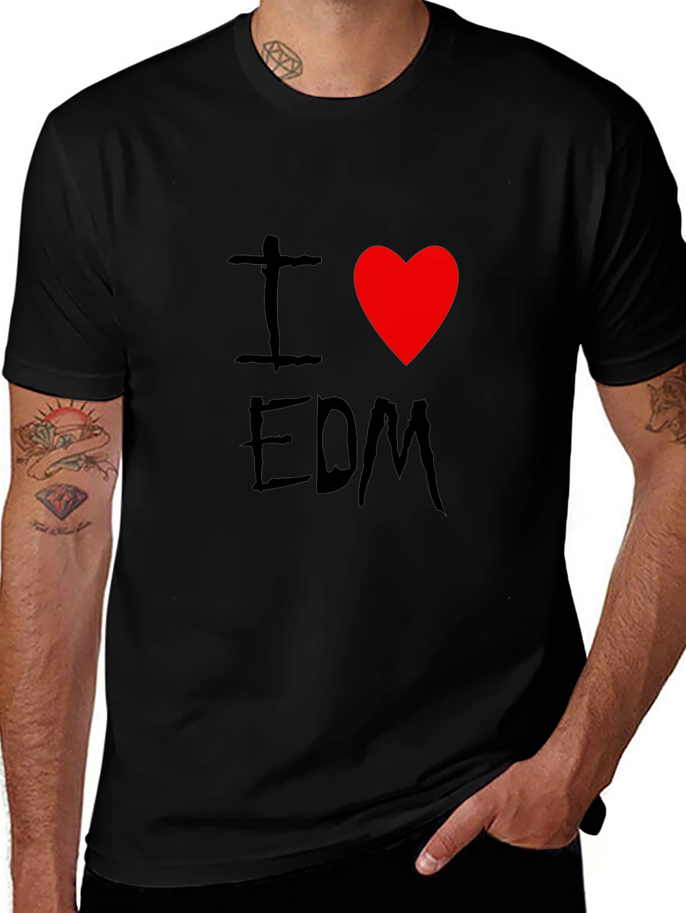 I Heart EDM Black T-Shirt