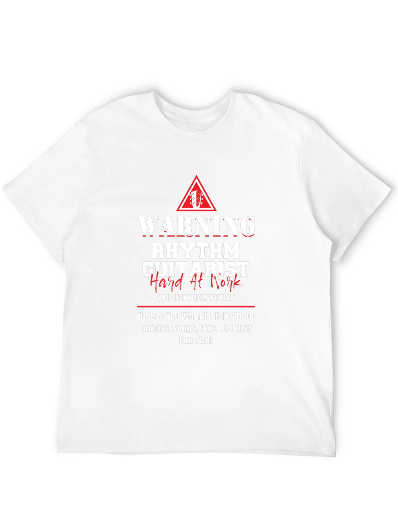 Warning Rhythm Guitarist T-Shirt - Music Lover Tee