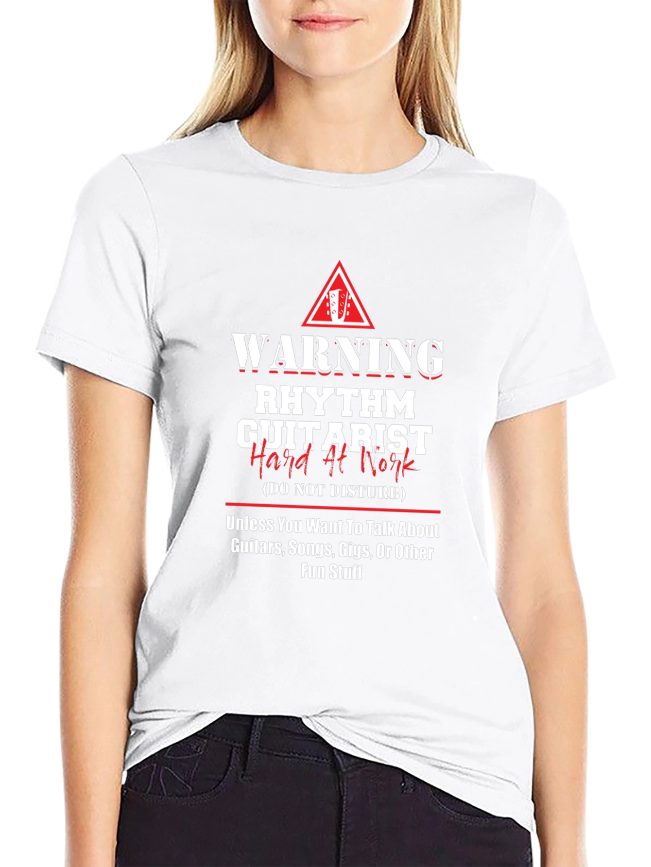 Warning Rhythm Guitarist T-Shirt - Music Lover Tee