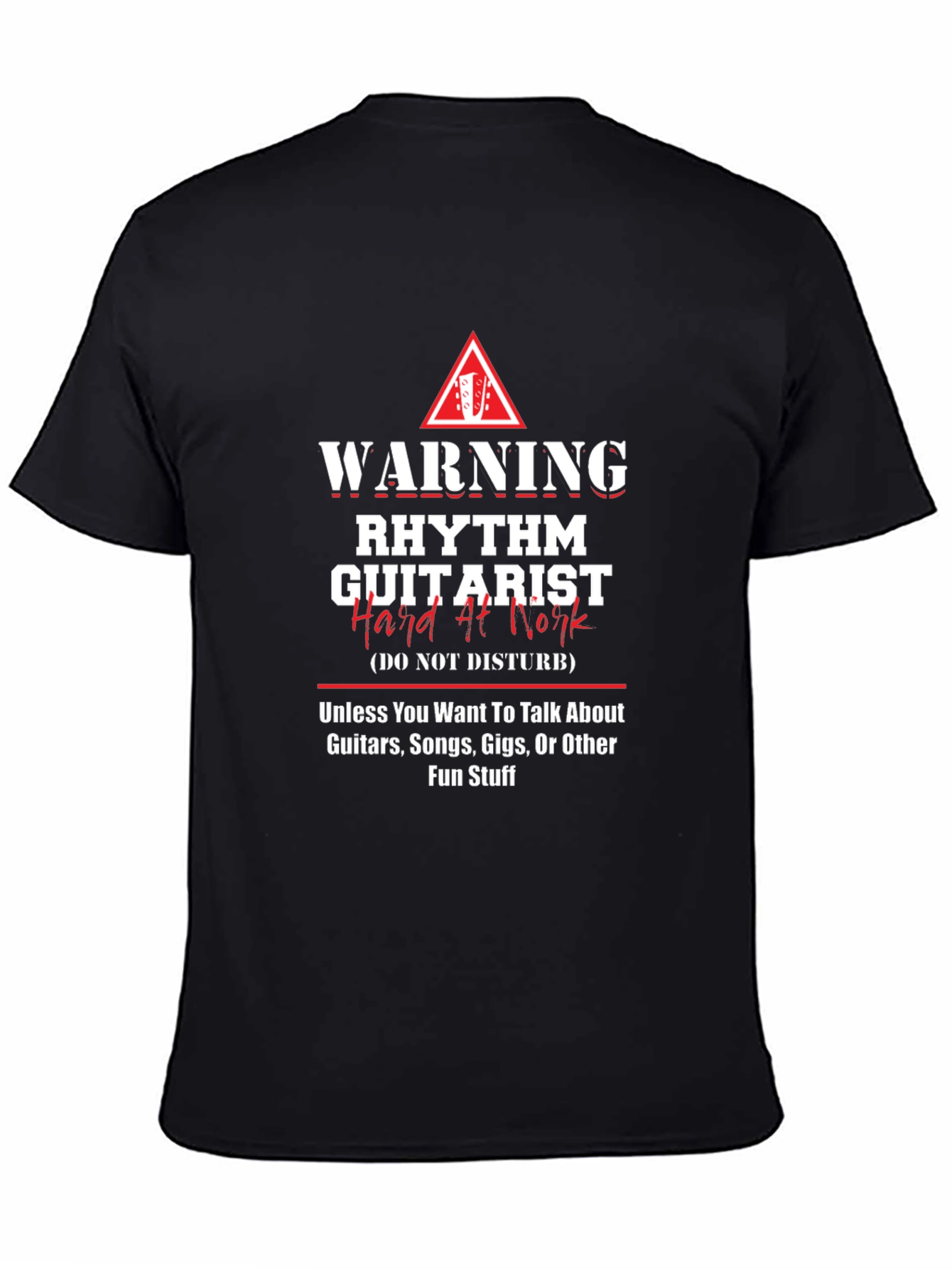 Warning Rhythm Guitarist T-Shirt - Music Lover Tee