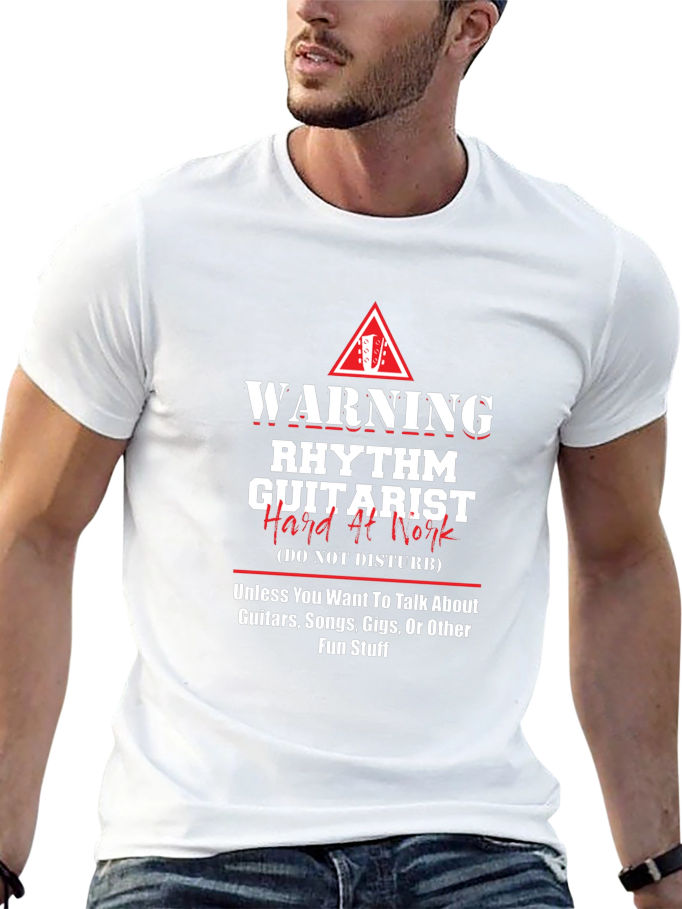 Warning Rhythm Guitarist T-Shirt - Music Lover Tee