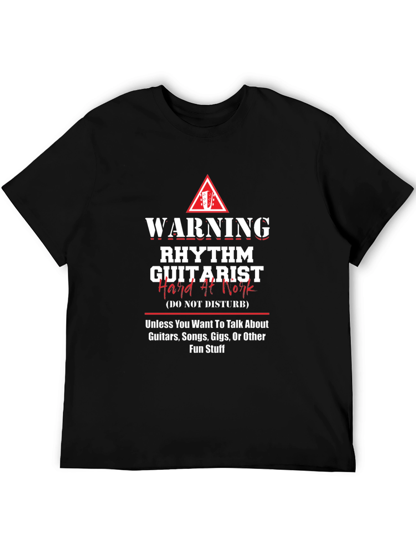 Warning Rhythm Guitarist T-Shirt - Music Lover Tee