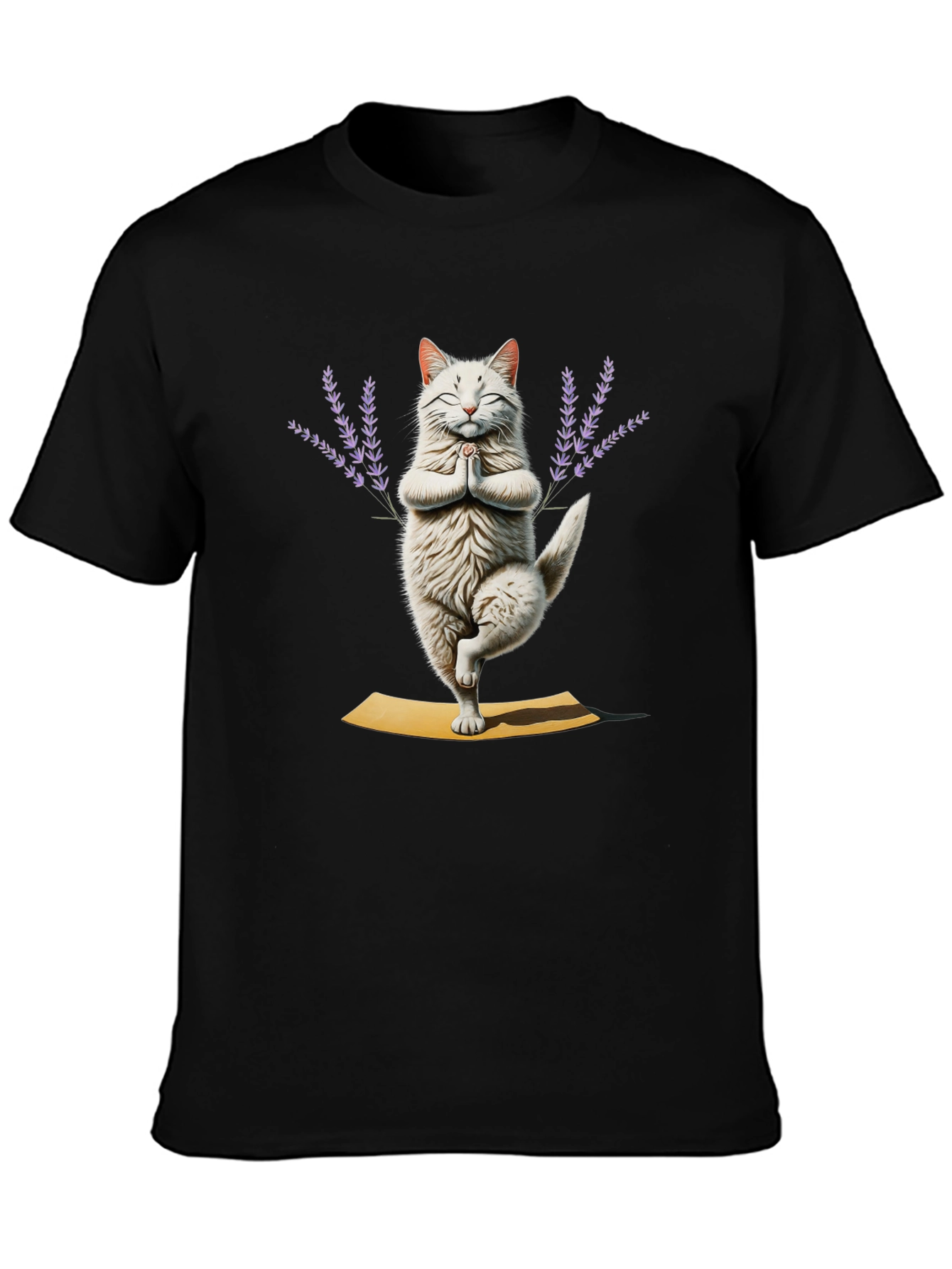 Yoga Cat T-Shirt - Meditating Feline Tee
