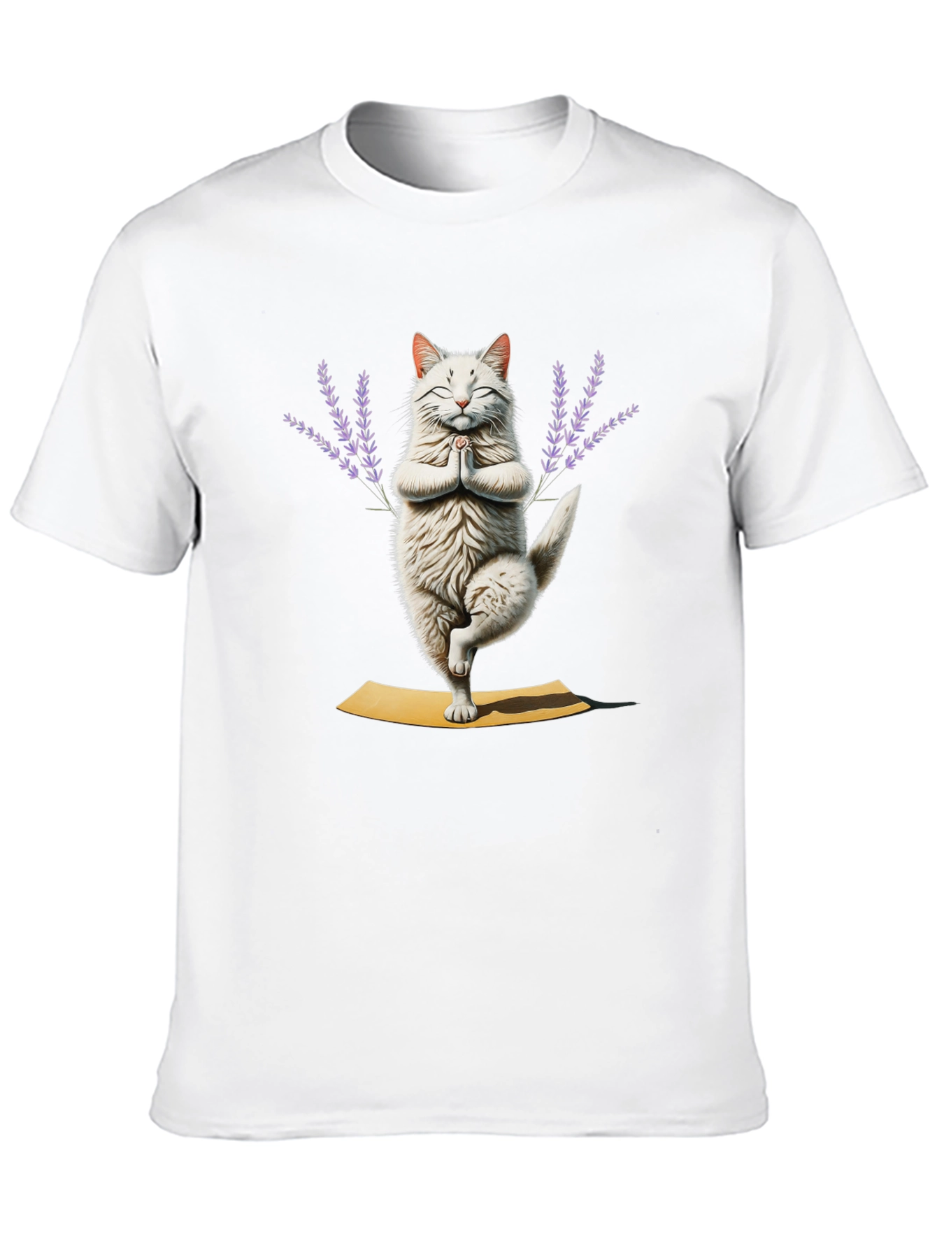 Yoga Cat T-Shirt - Meditating Feline Tee