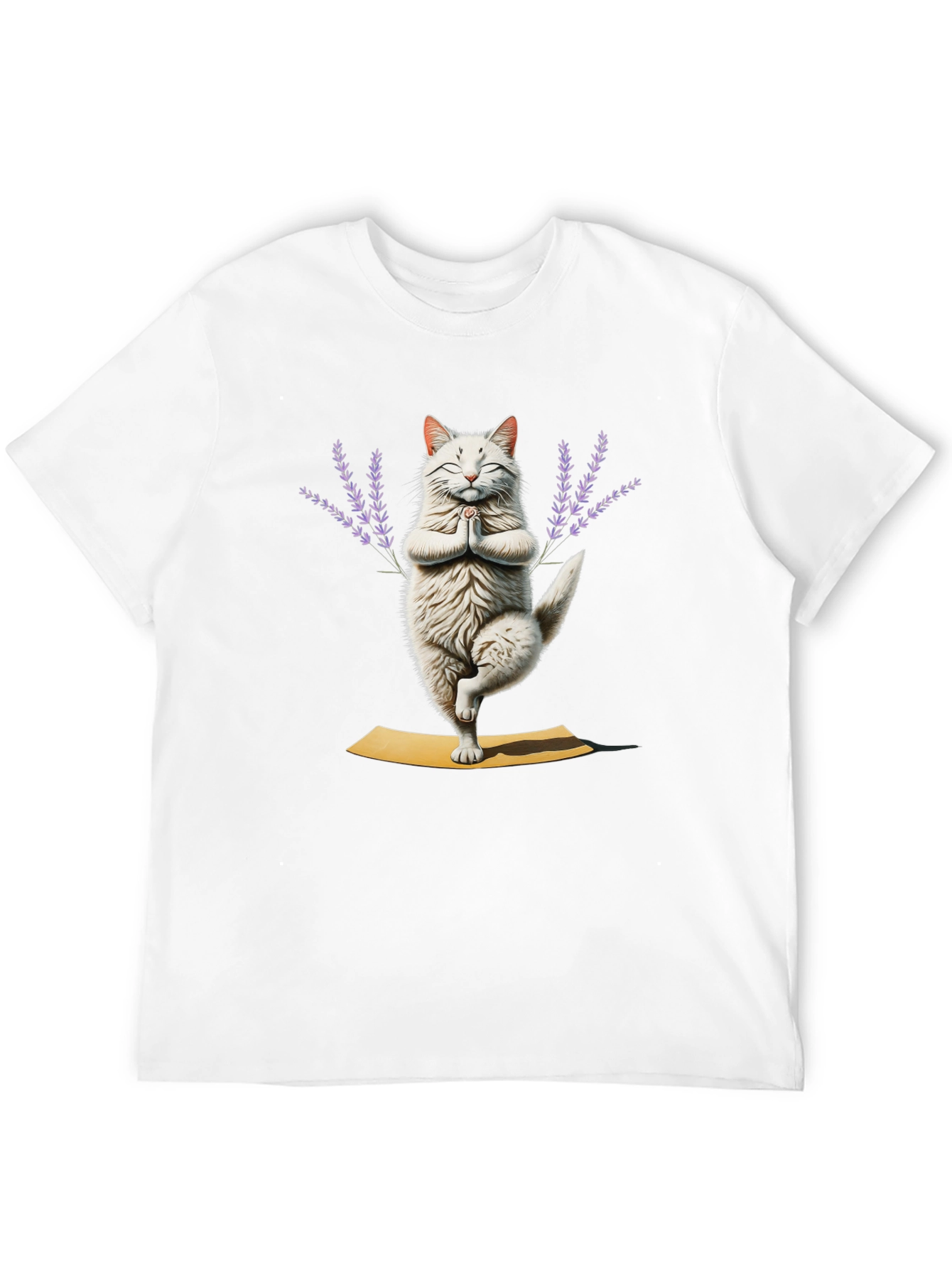 Yoga Cat T-Shirt - Meditating Feline Tee