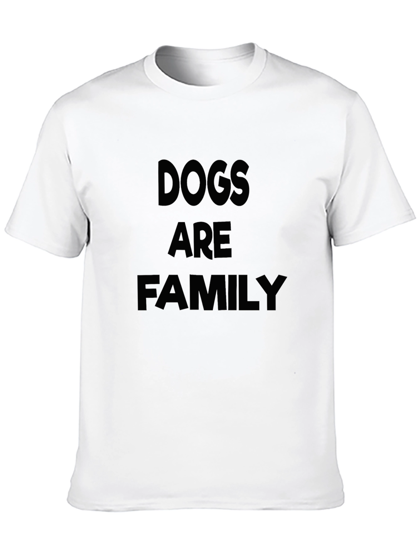 Dogs Are Family Black T-Shirt