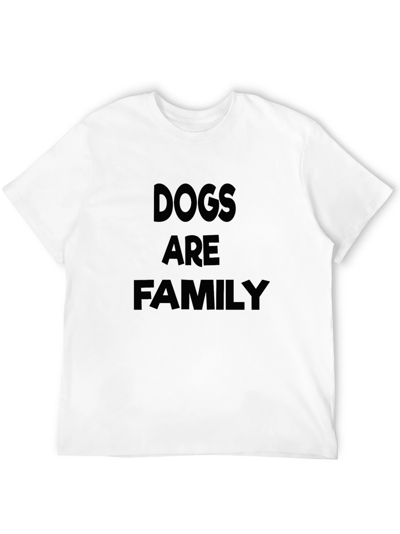 Dogs Are Family Black T-Shirt