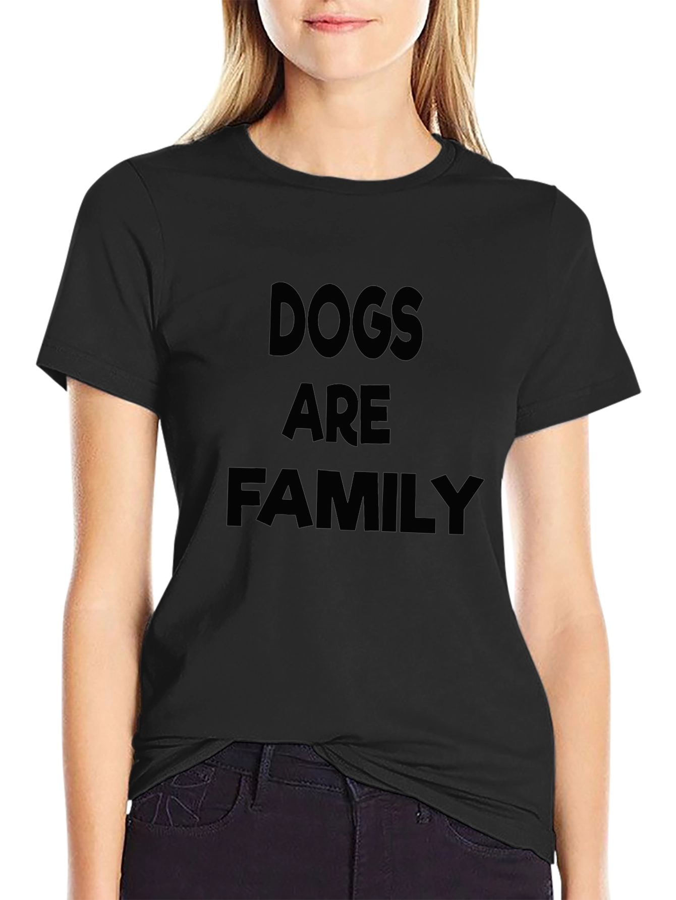 Dogs Are Family Black T-Shirt