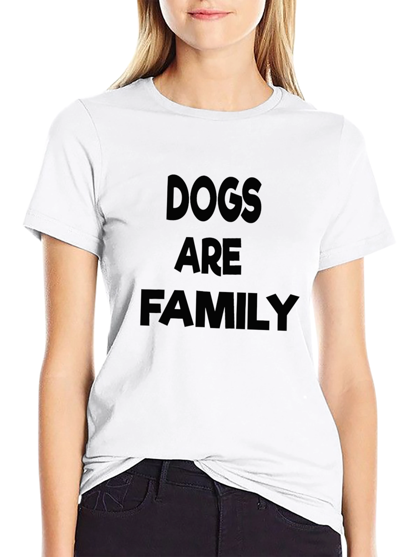 Dogs Are Family Black T-Shirt