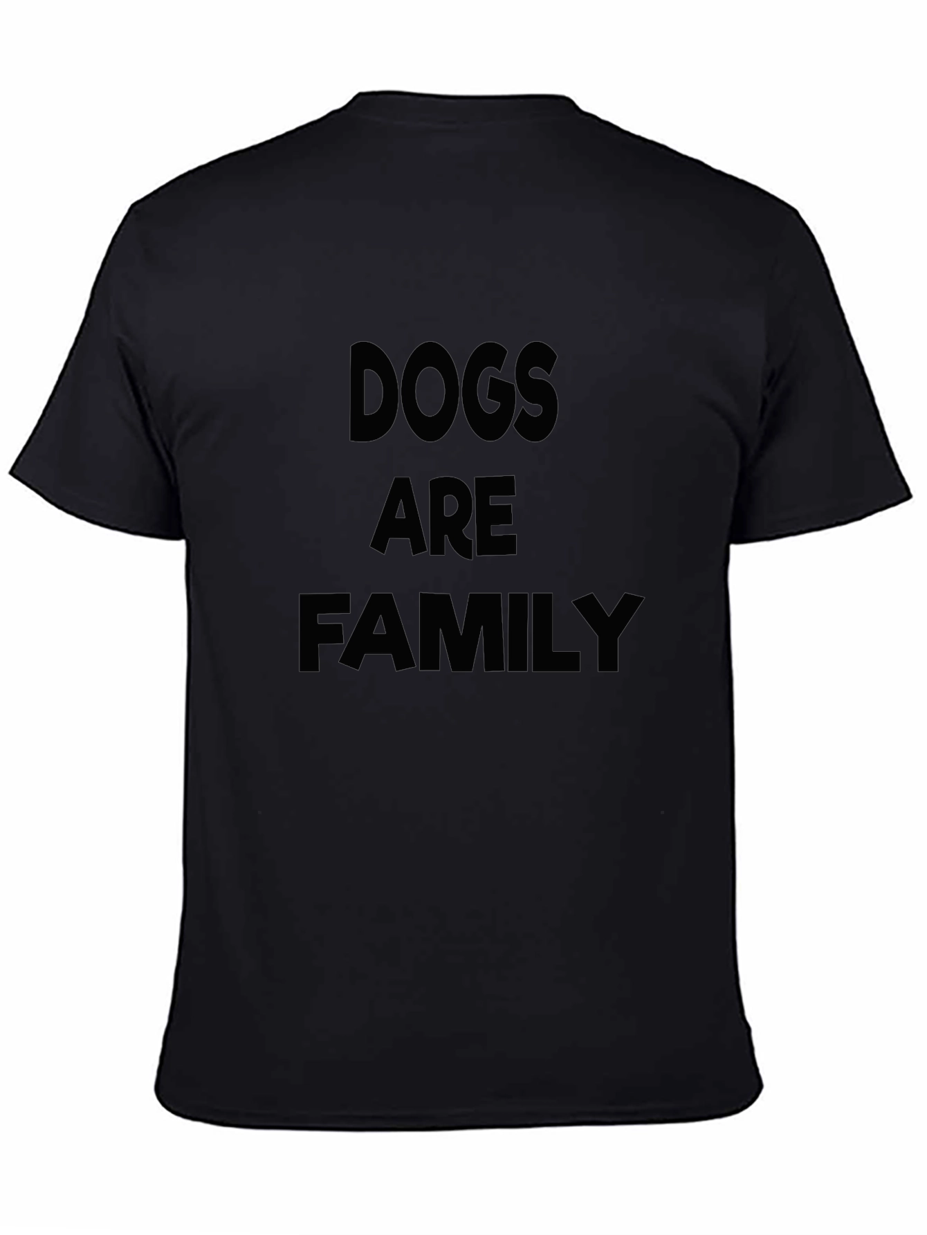 Dogs Are Family Black T-Shirt