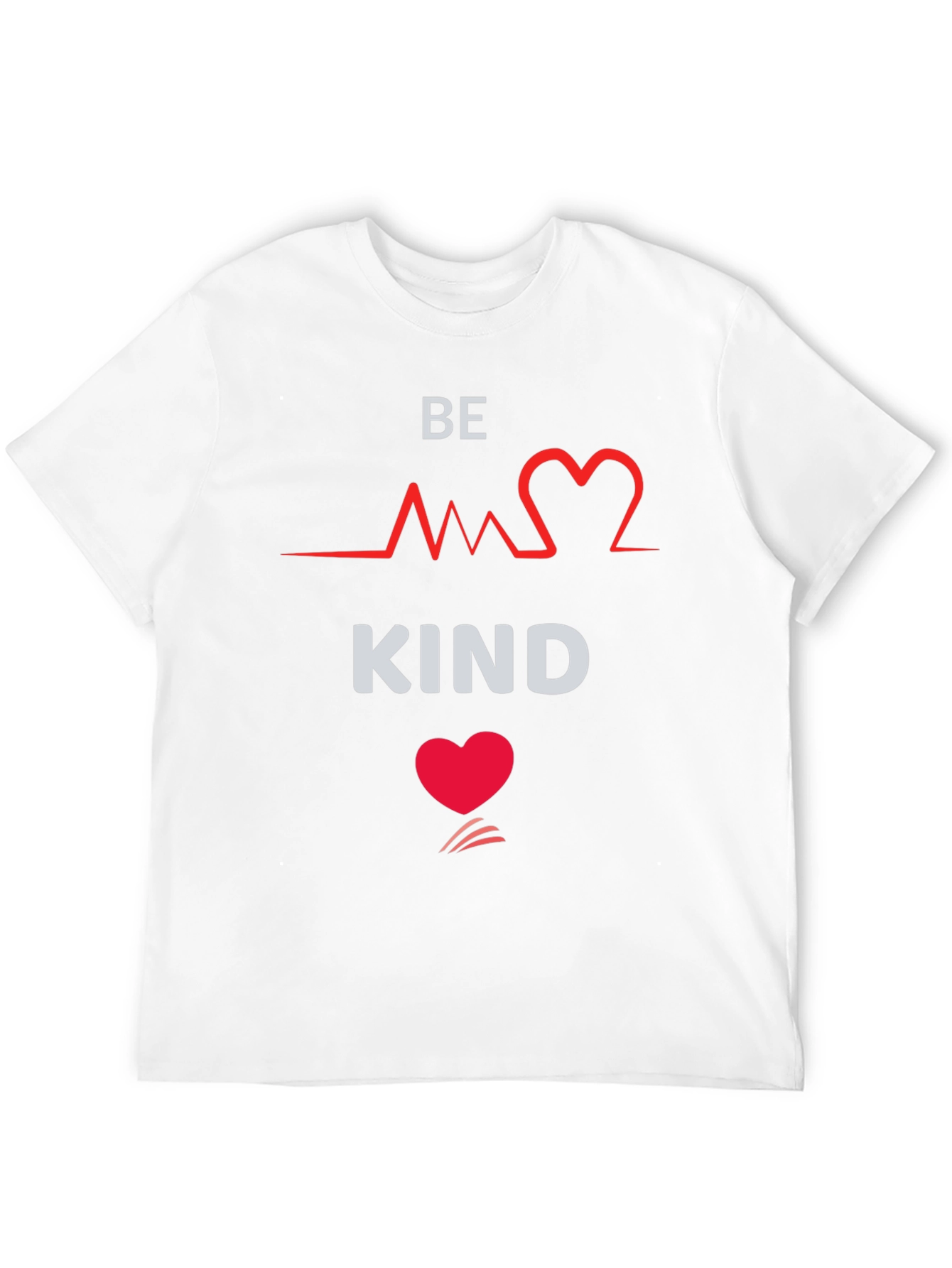 Be Kind Heartbeat Graphic Black T-Shirt
