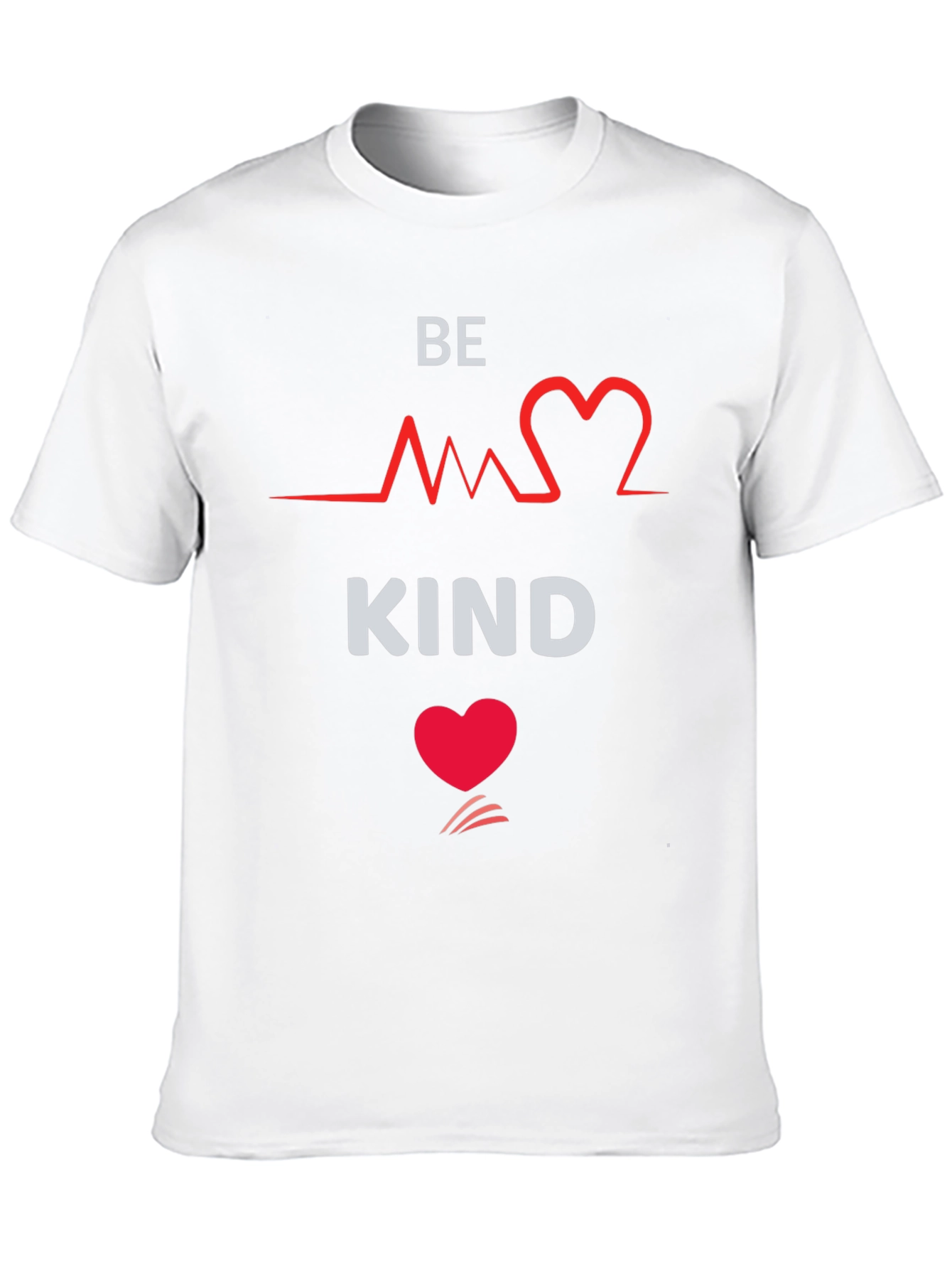 Be Kind Heartbeat Graphic Black T-Shirt