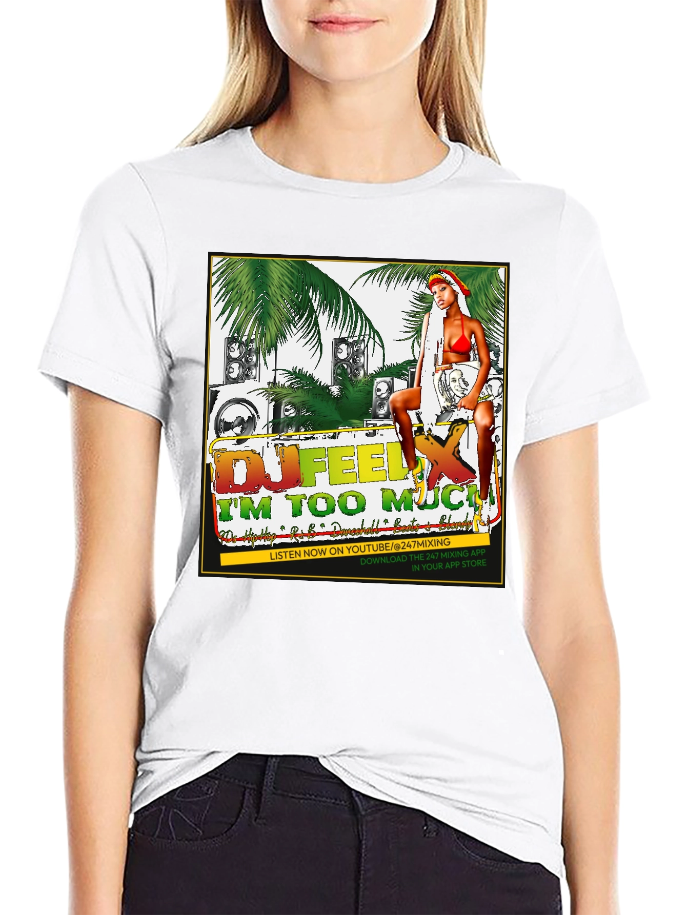 DJ Feel X Im Too Much Graphic T-Shirt