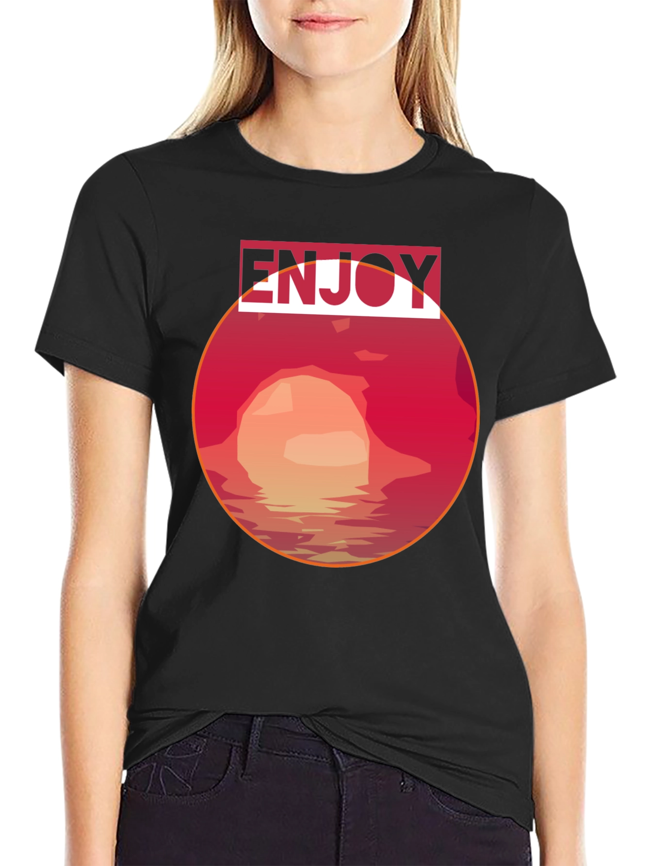 Enjoy Sunset Graphic Tee - Stylish Comfort