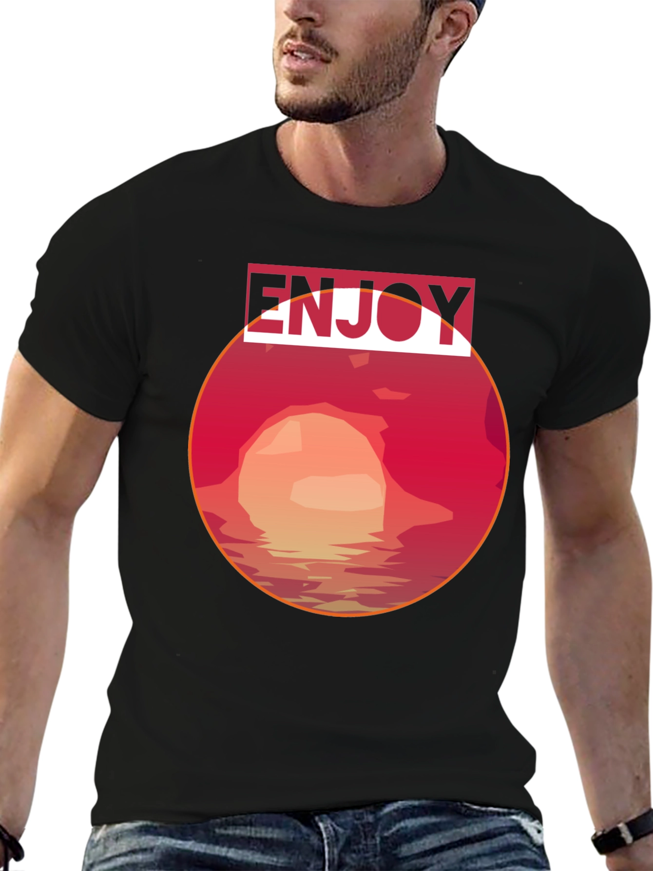 Enjoy Sunset Graphic Tee - Stylish Comfort