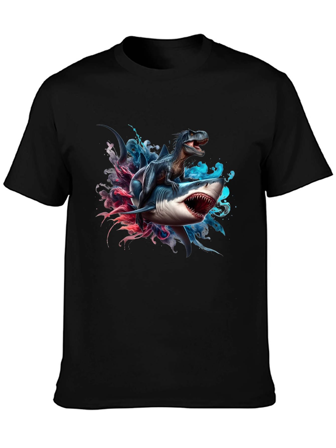 Dino Shark T-Shirt: Prehistoric Sea Ride