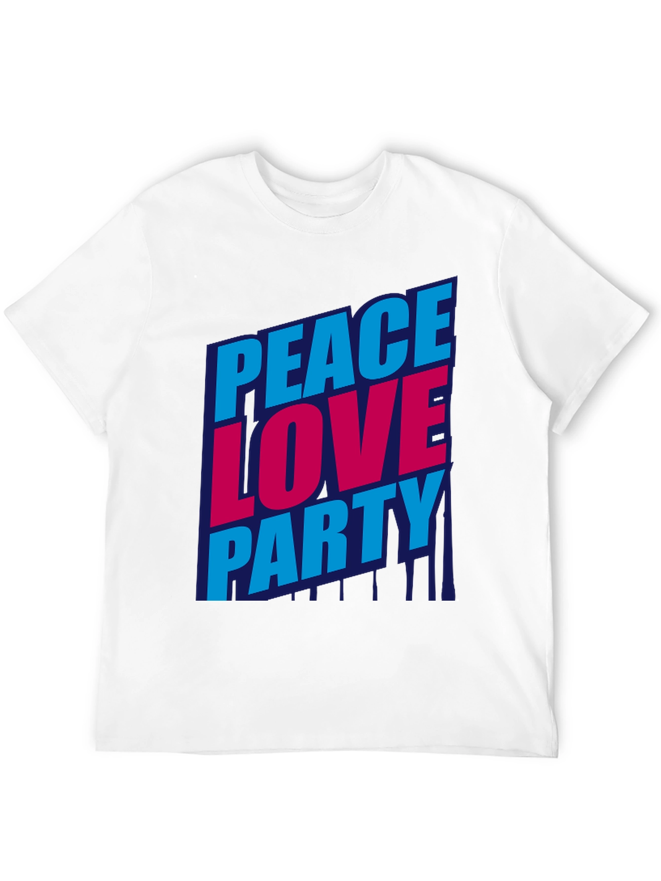 Peace Love Party Graphic T-Shirt
