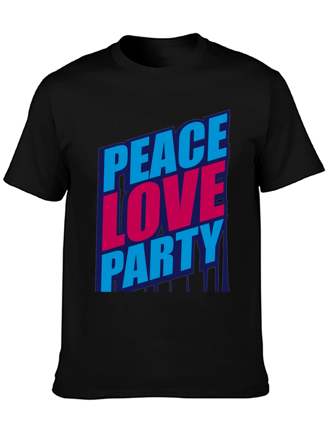 Peace Love Party Graphic T-Shirt