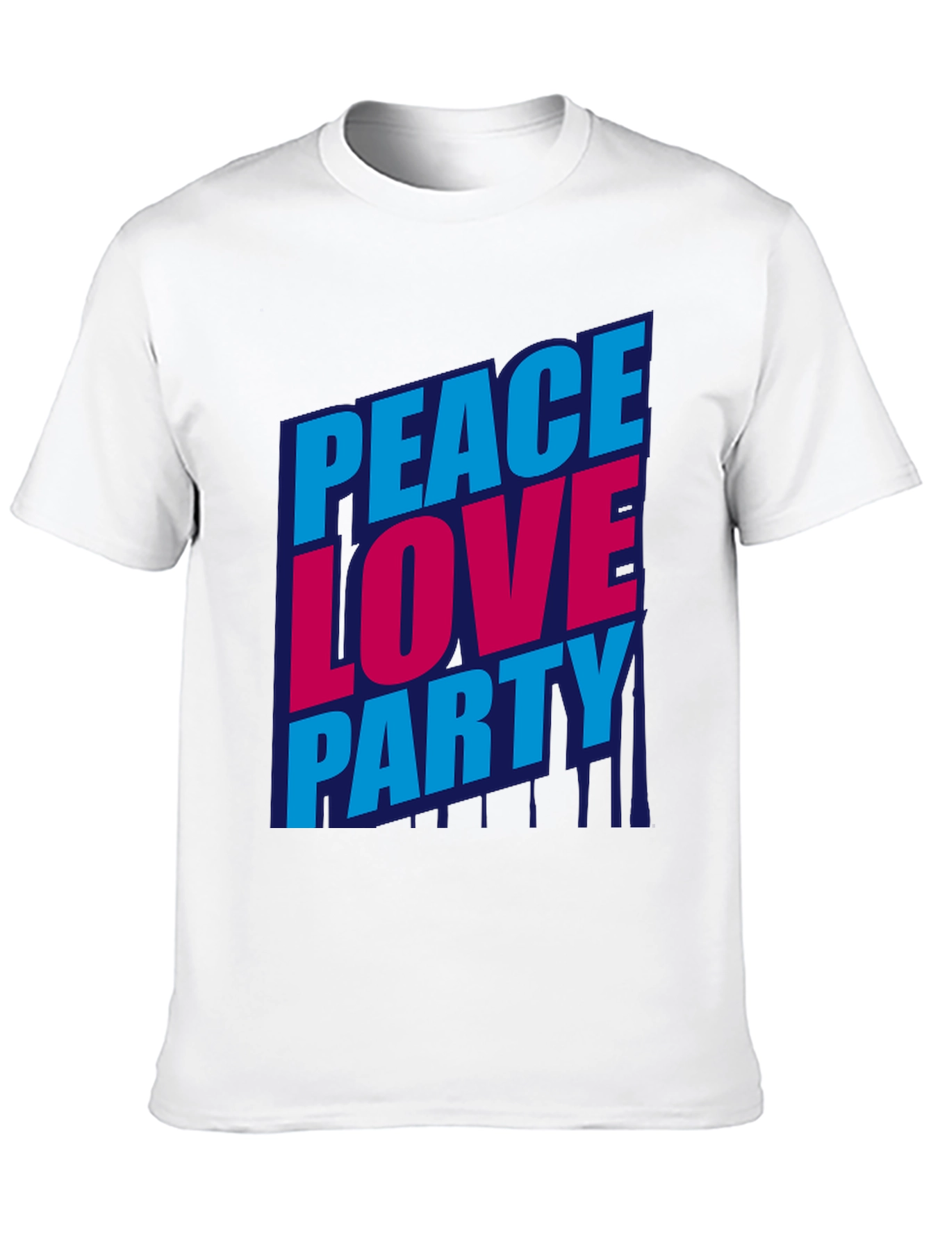 Peace Love Party Graphic T-Shirt