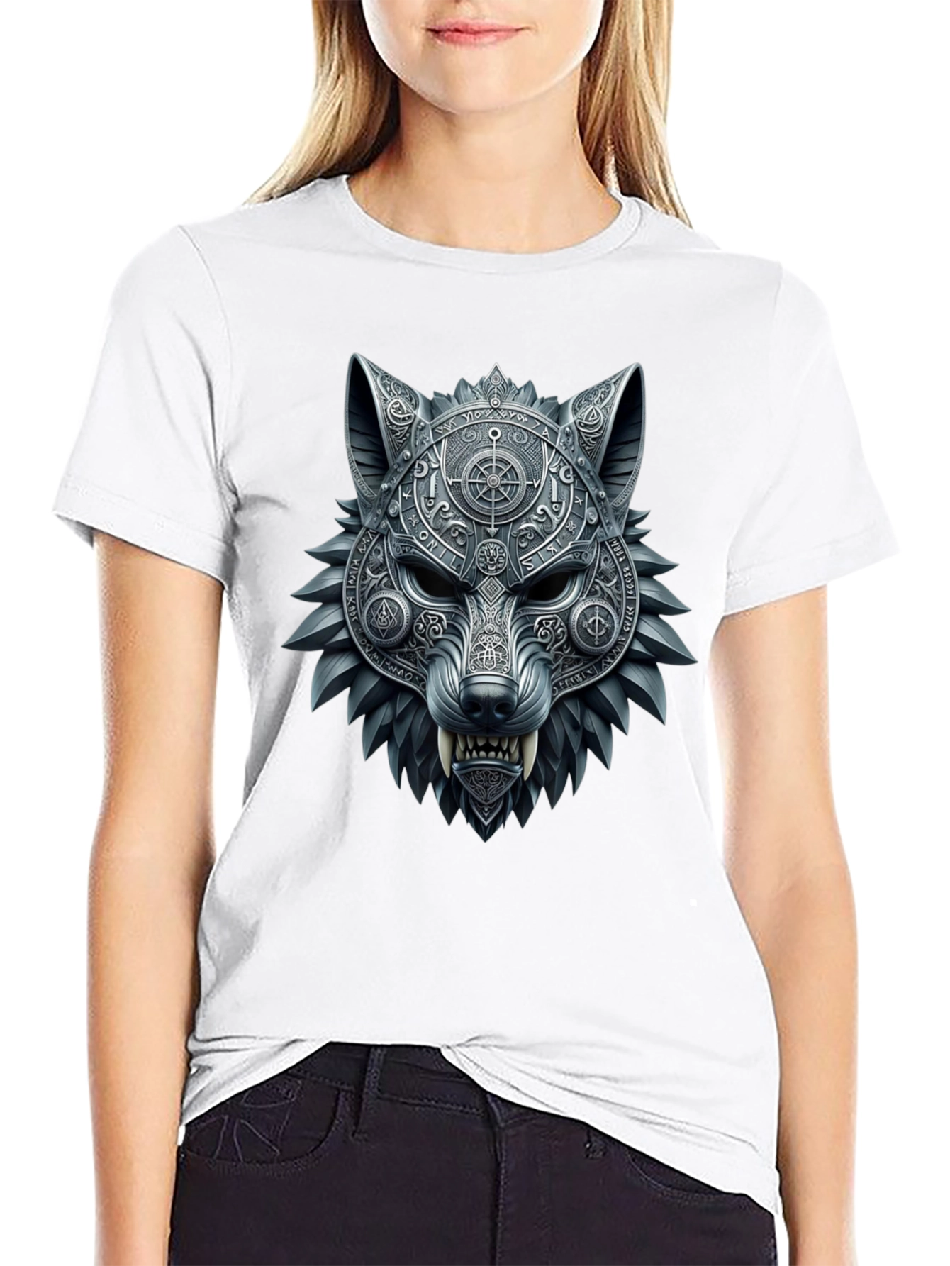 Viking Wolf Head Graphic Tee