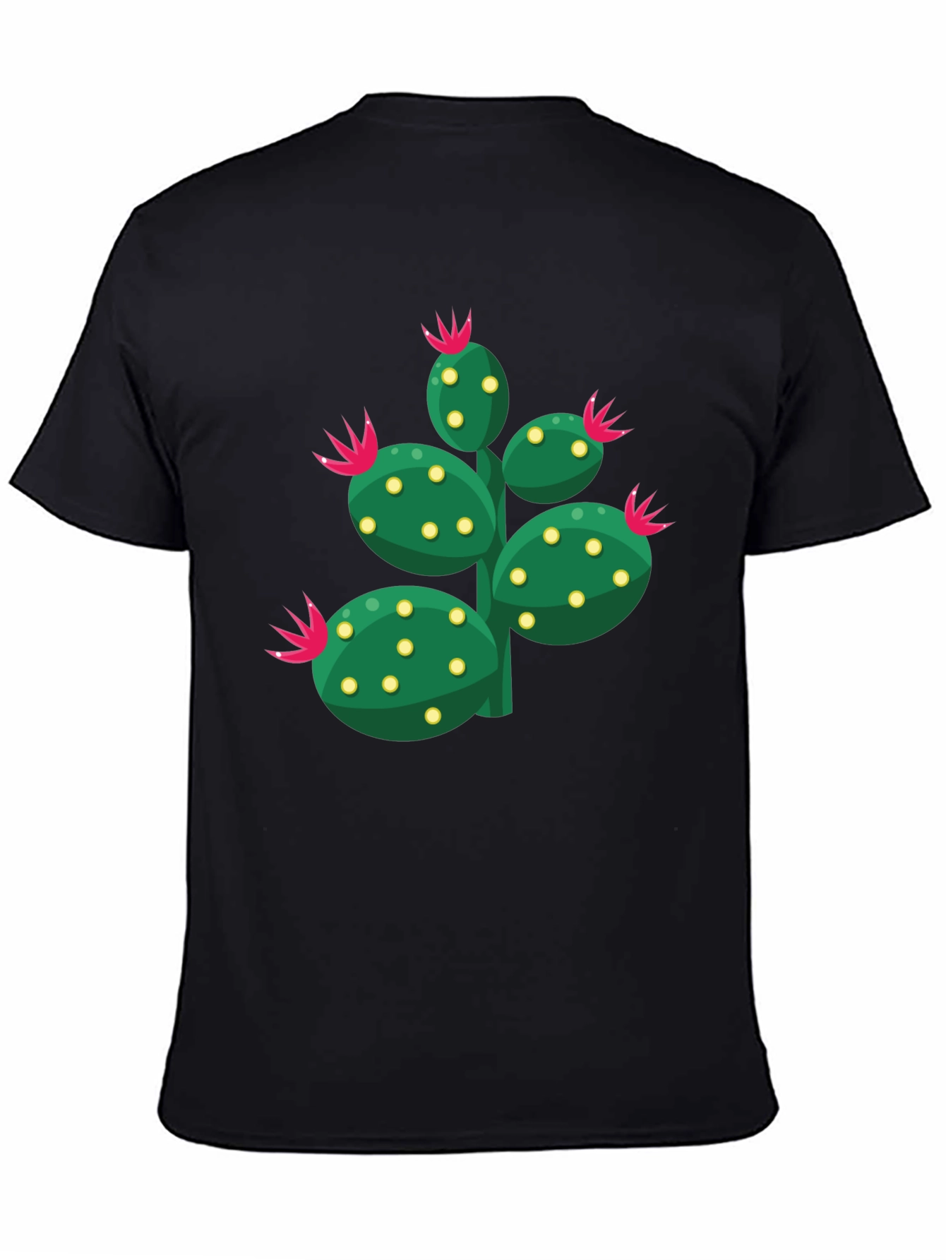 Cactus Graphic Print Crew Neck T-Shirt