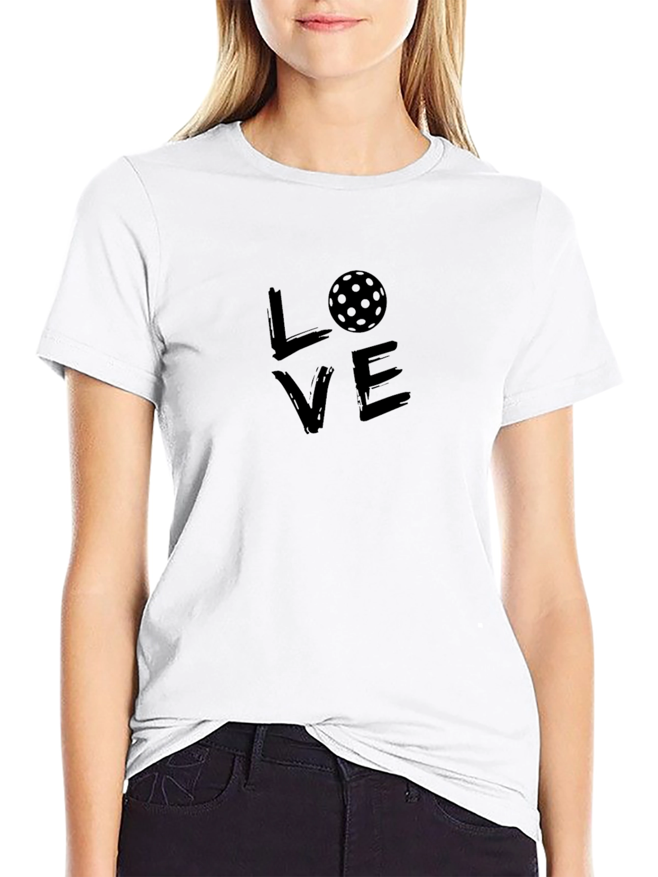 Pickleball Love Graphic Tee - Black Unisex T-Shirt