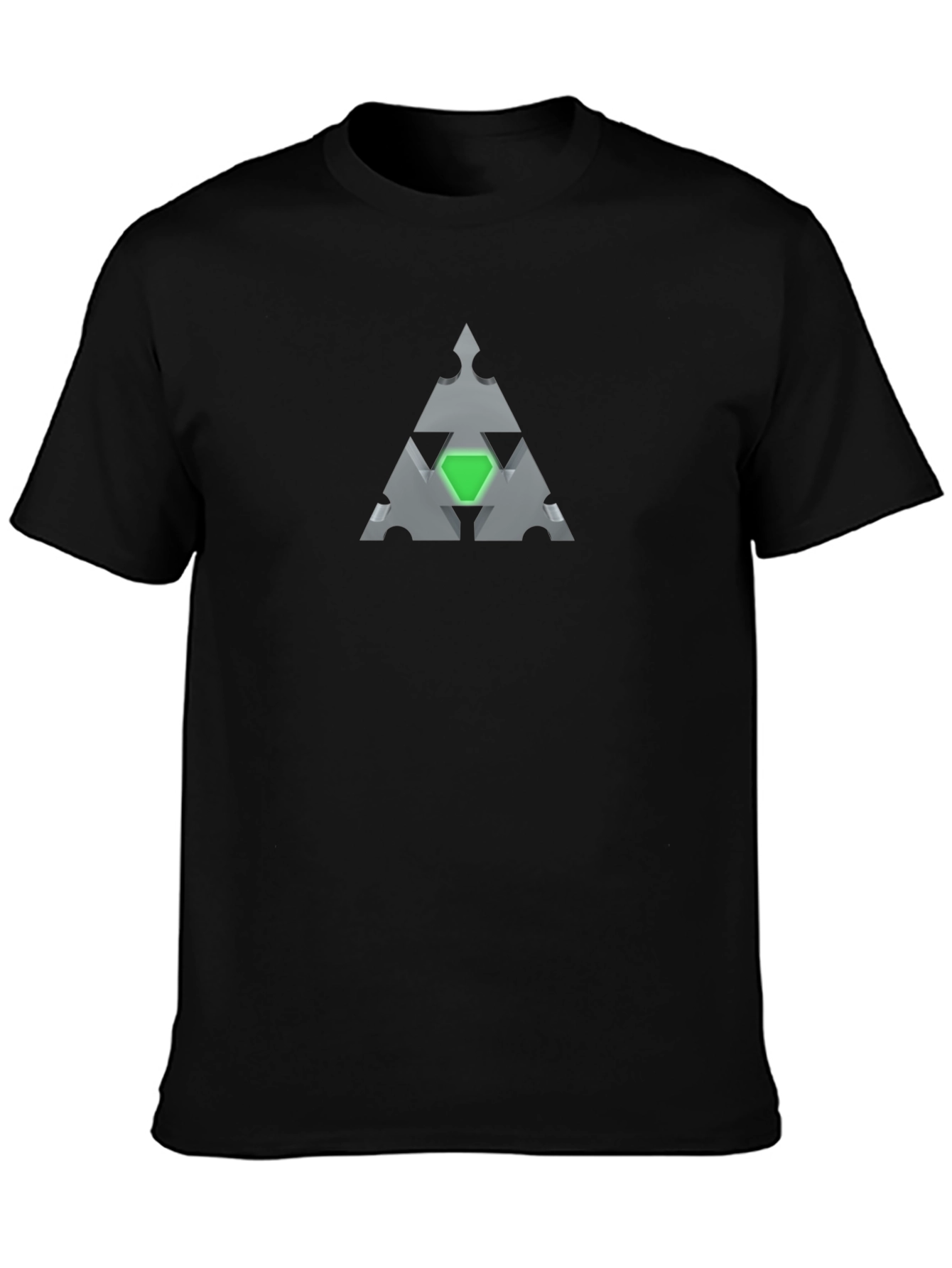 Geometric Triangle T-Shirt - Abstract Style