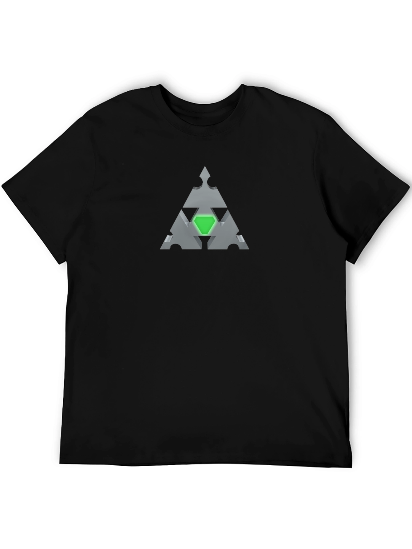 Geometric Triangle T-Shirt - Abstract Style