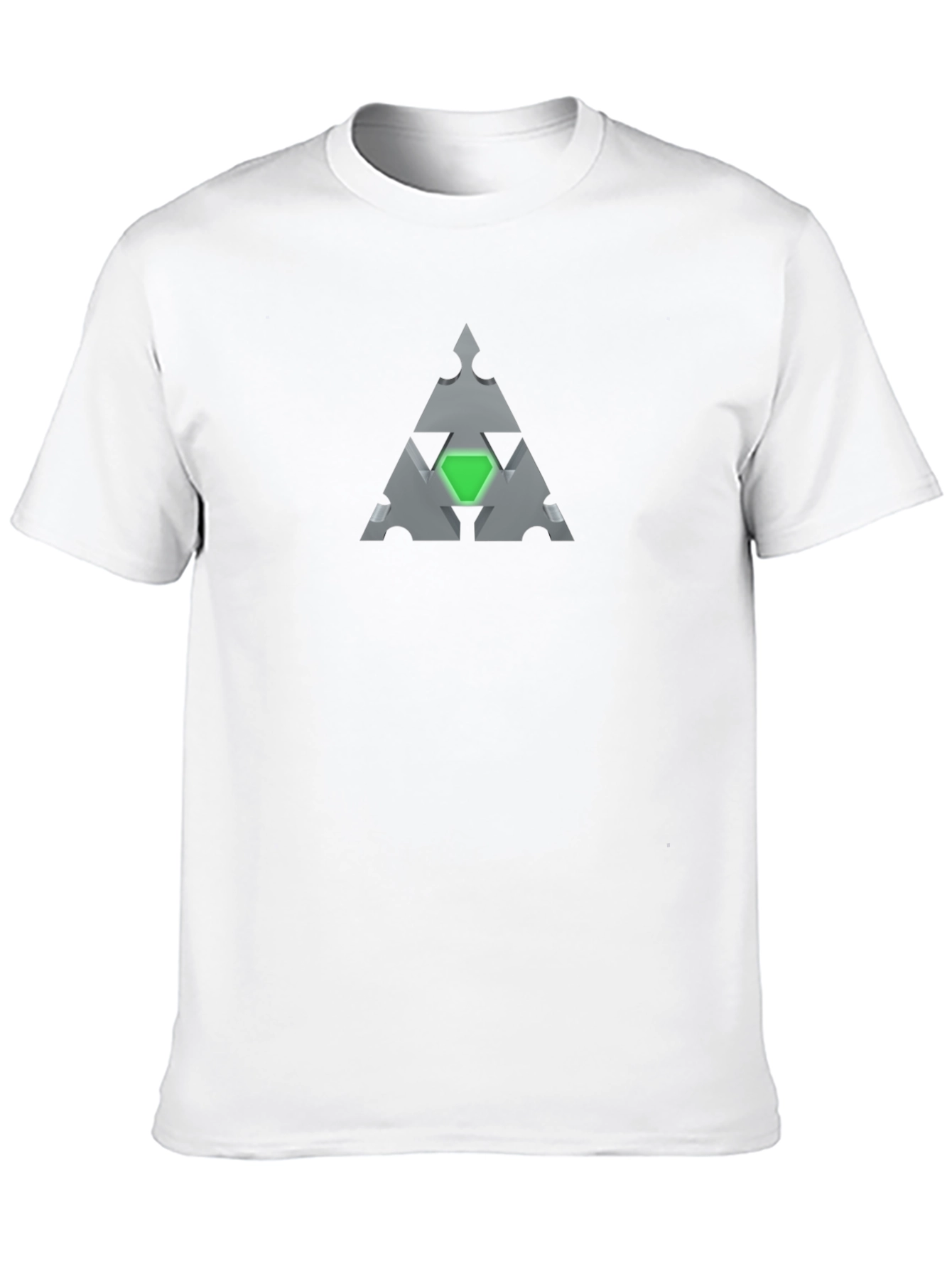 Geometric Triangle T-Shirt - Abstract Style