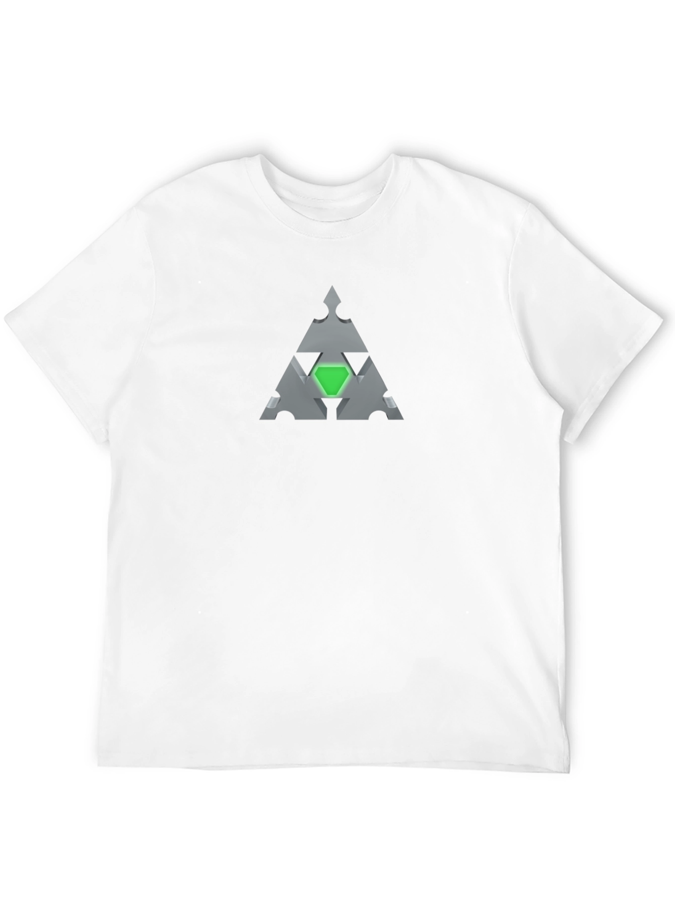 Geometric Triangle T-Shirt - Abstract Style
