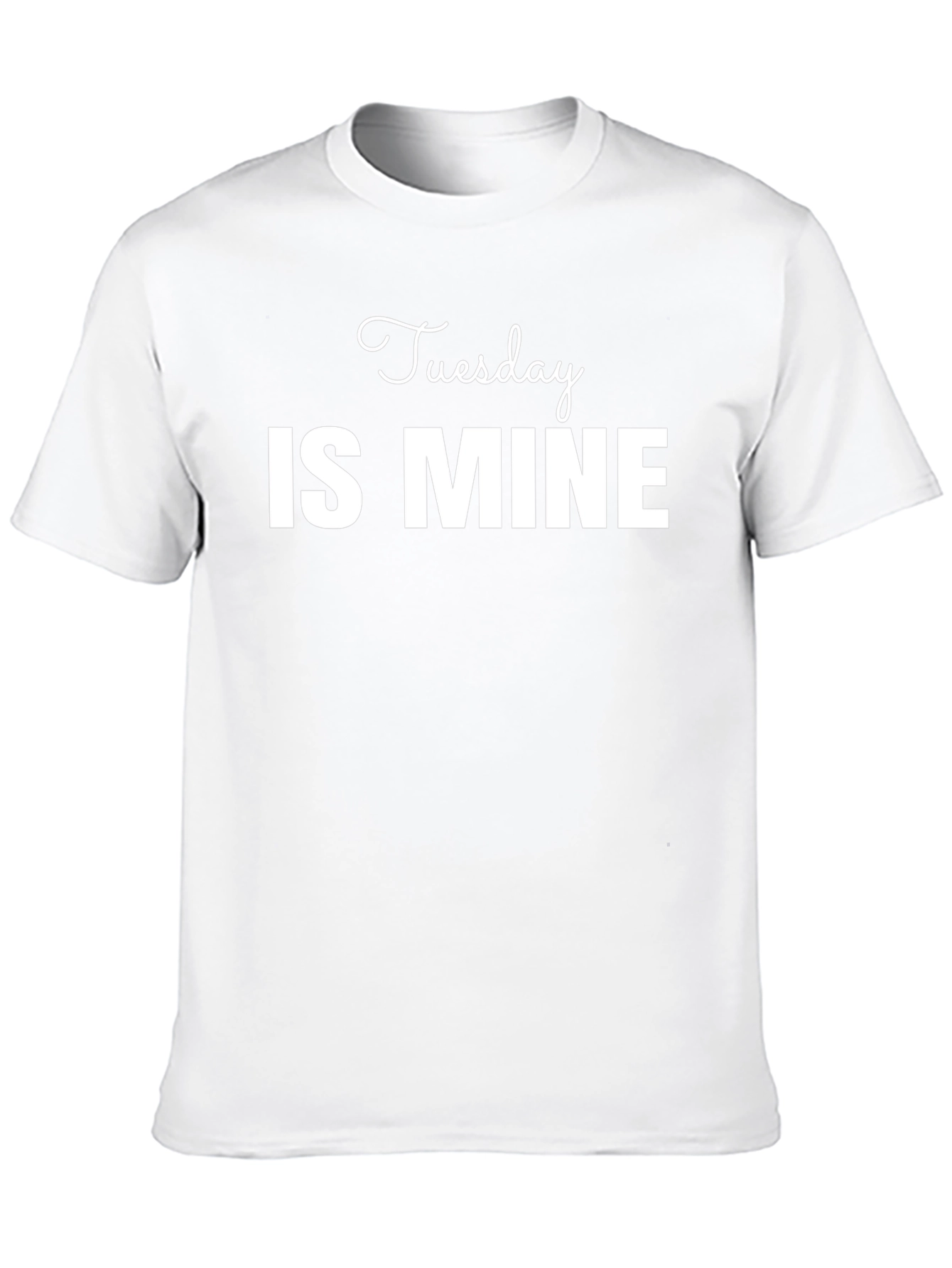 Tuesday is Mine Graphic Black T-Shirt