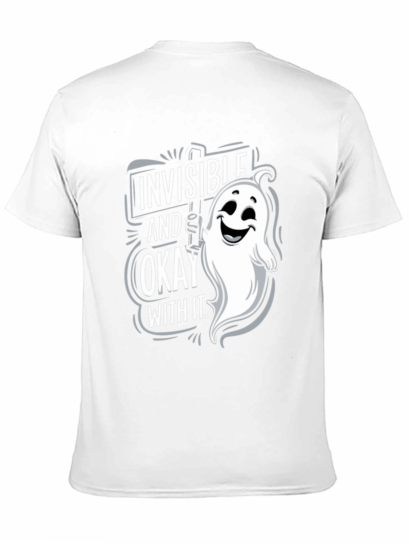 Invisible & Okay Ghost Graphic T-Shirt