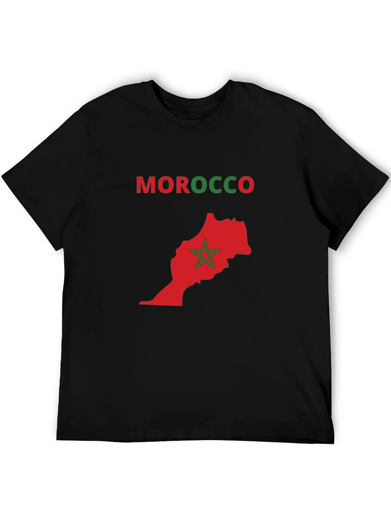 Morocco Map T-Shirt - National Pride Tee