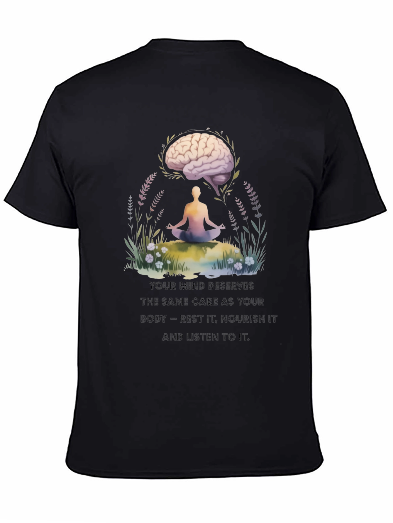 Mind Care T-Shirt - Brain Meditation Tee