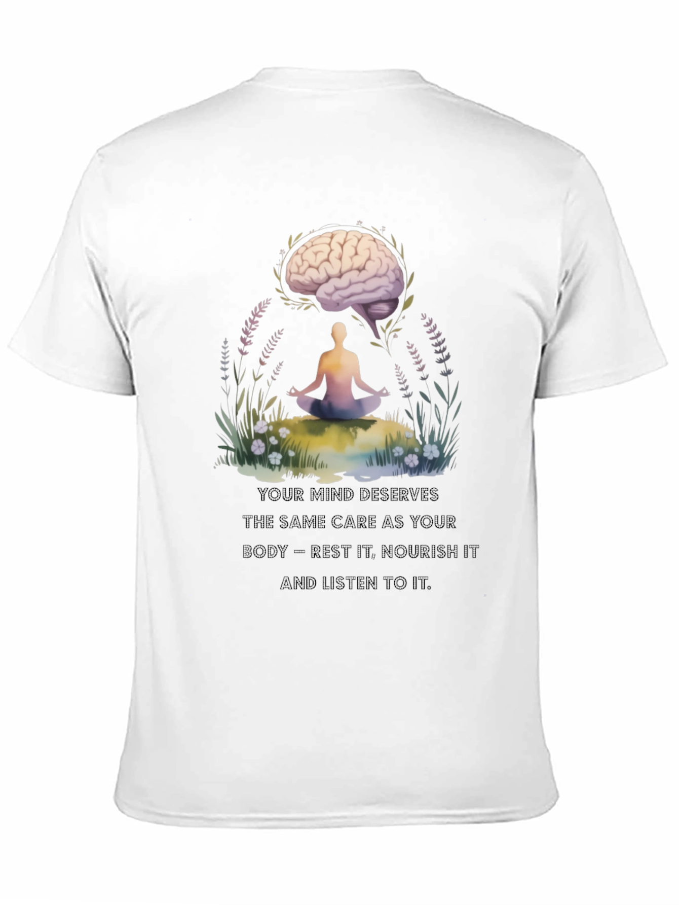 Mind Care T-Shirt - Brain Meditation Tee