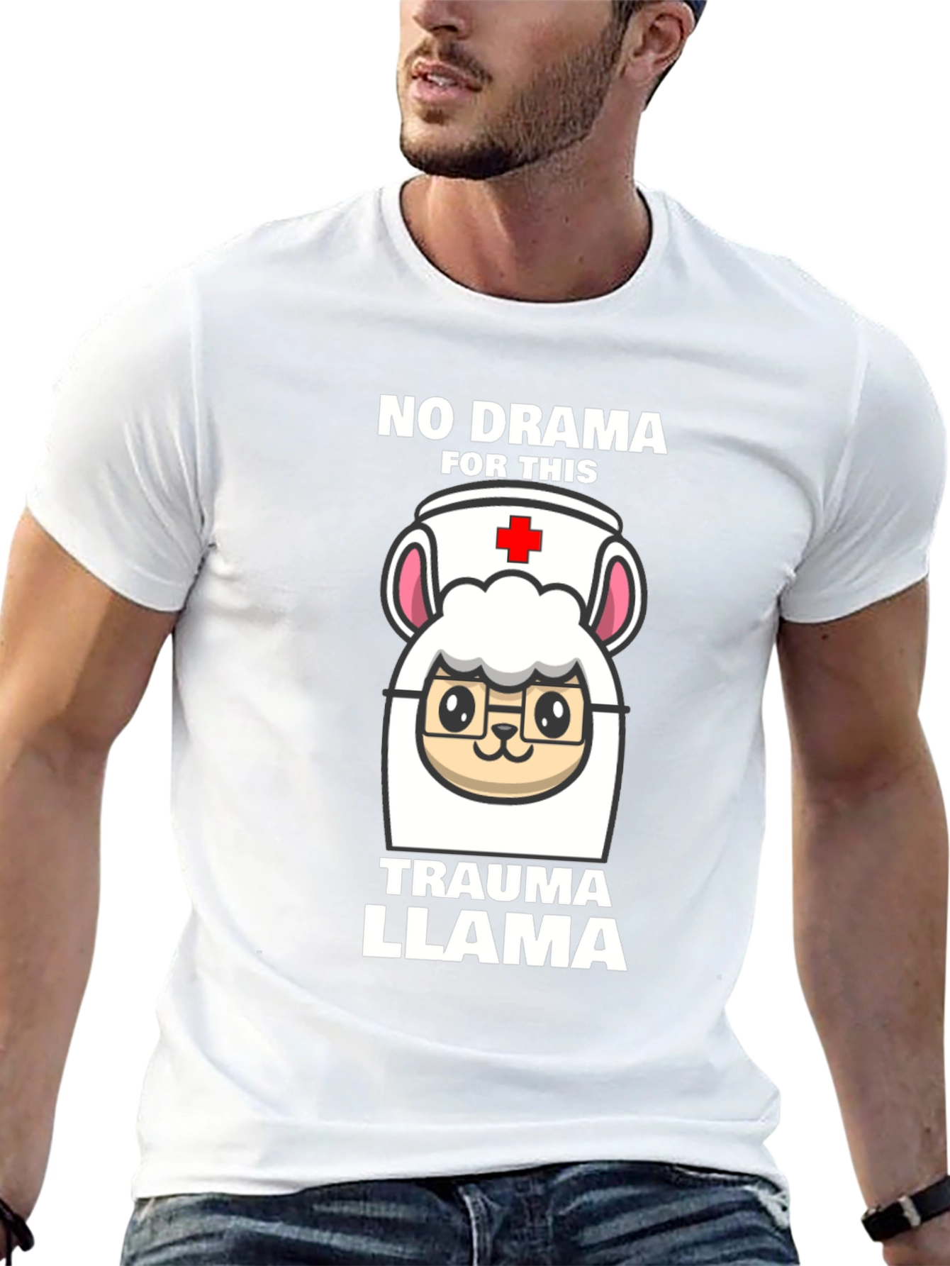 Trauma Llama Nurse T-Shirt - No Drama