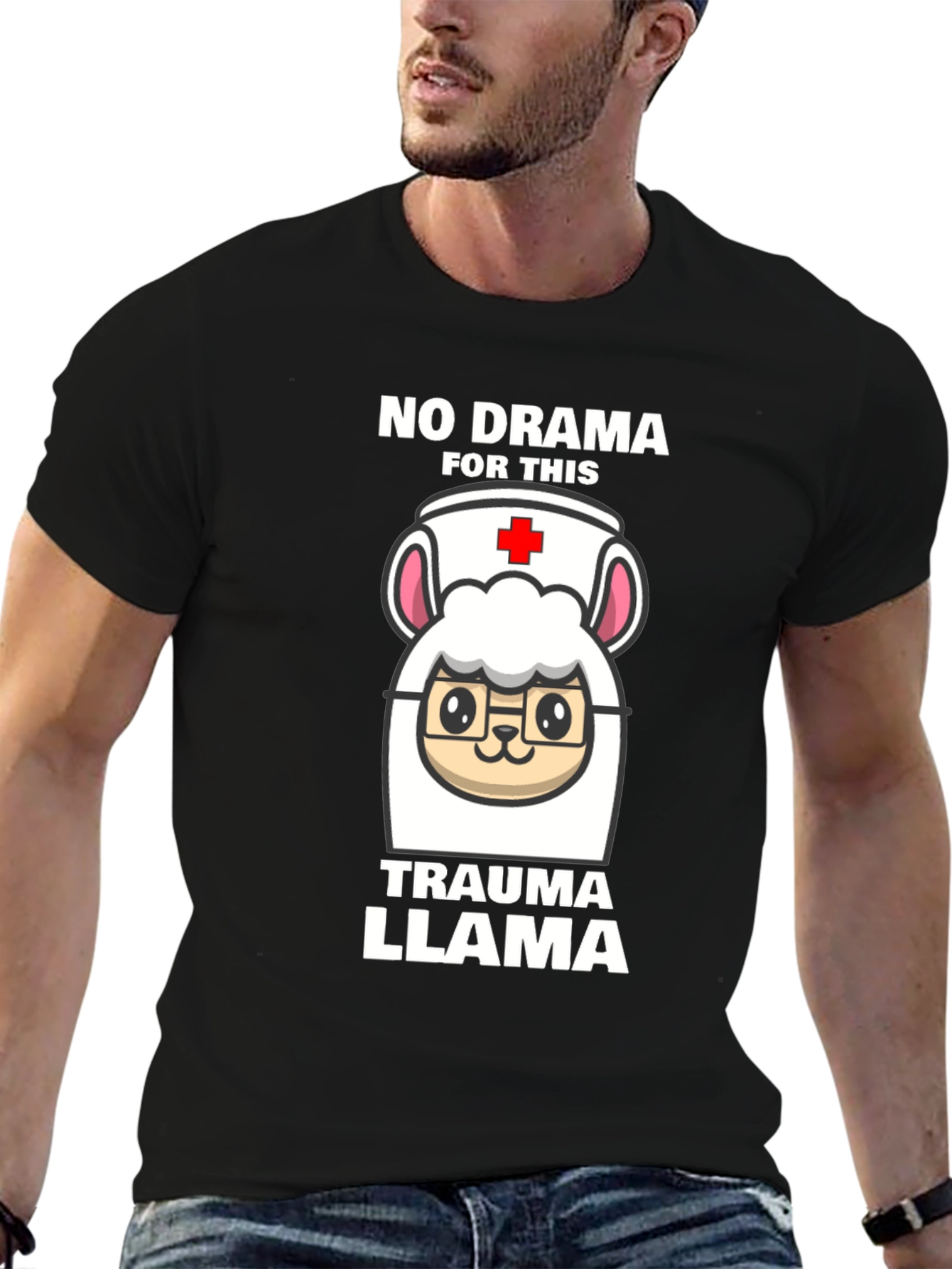 Trauma Llama Nurse T-Shirt - No Drama