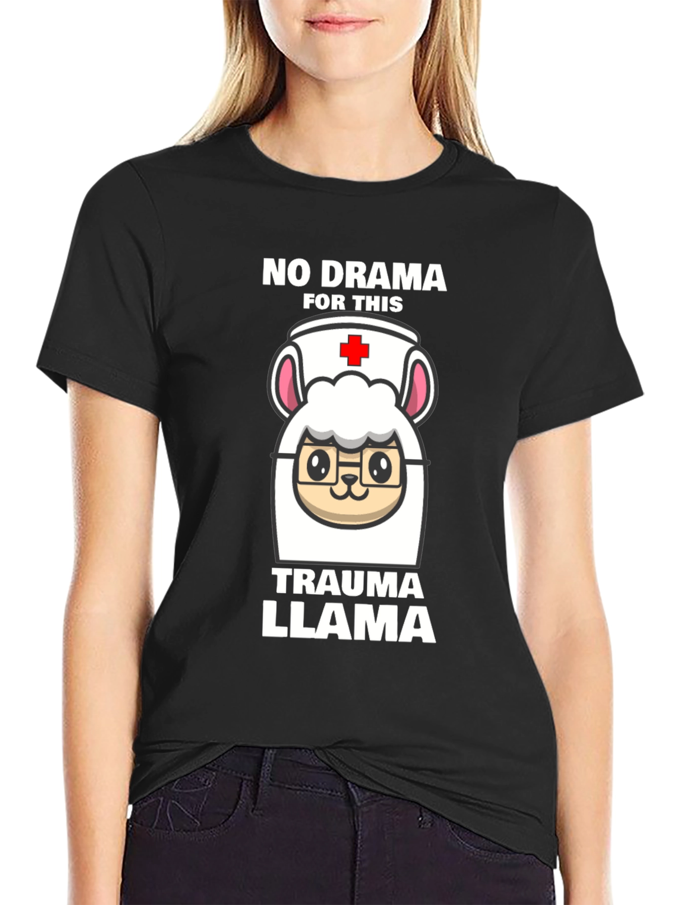 Trauma Llama Nurse T-Shirt - No Drama