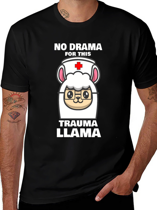 Trauma Llama Nurse T-Shirt - No Drama