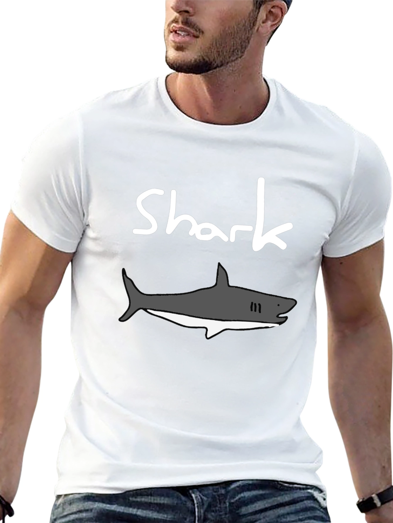 Shark Graphic T-Shirt - Casual Comfort Tee