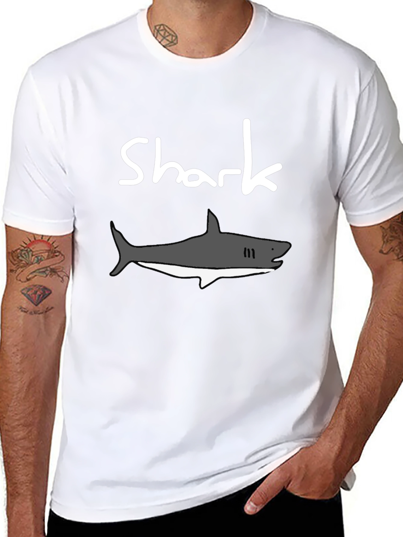 Shark Graphic T-Shirt - Casual Comfort Tee