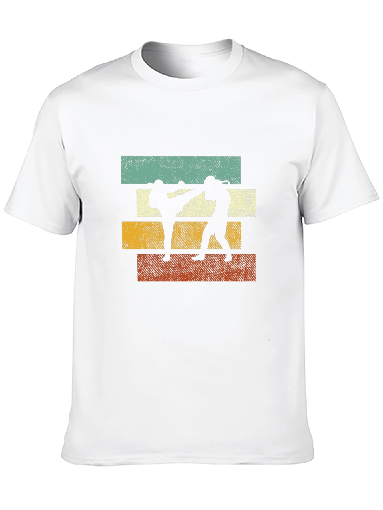 Retro Martial Arts Graphic Tee - Black