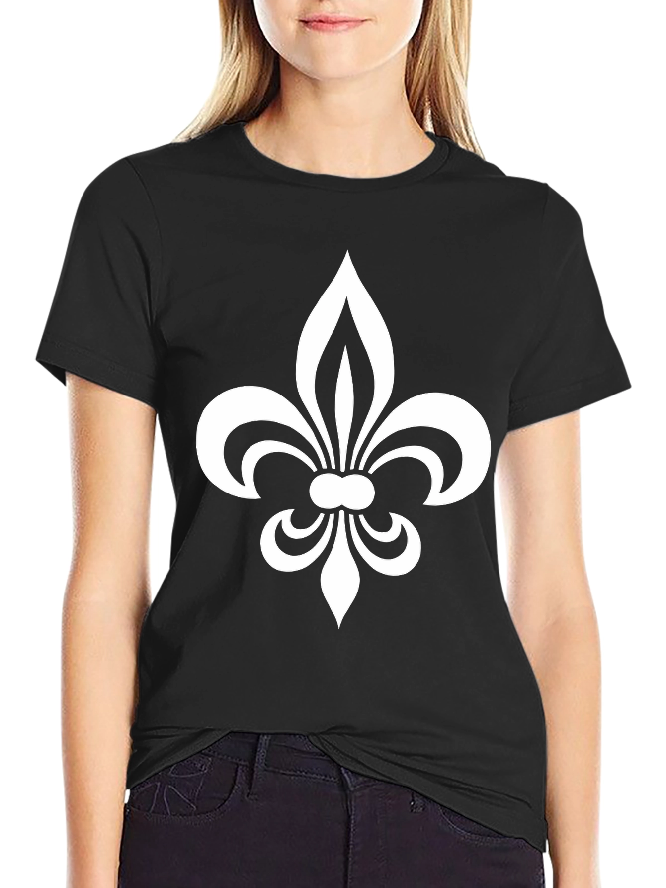 Fleur-de-Lis Black T-Shirt Graphic Tee