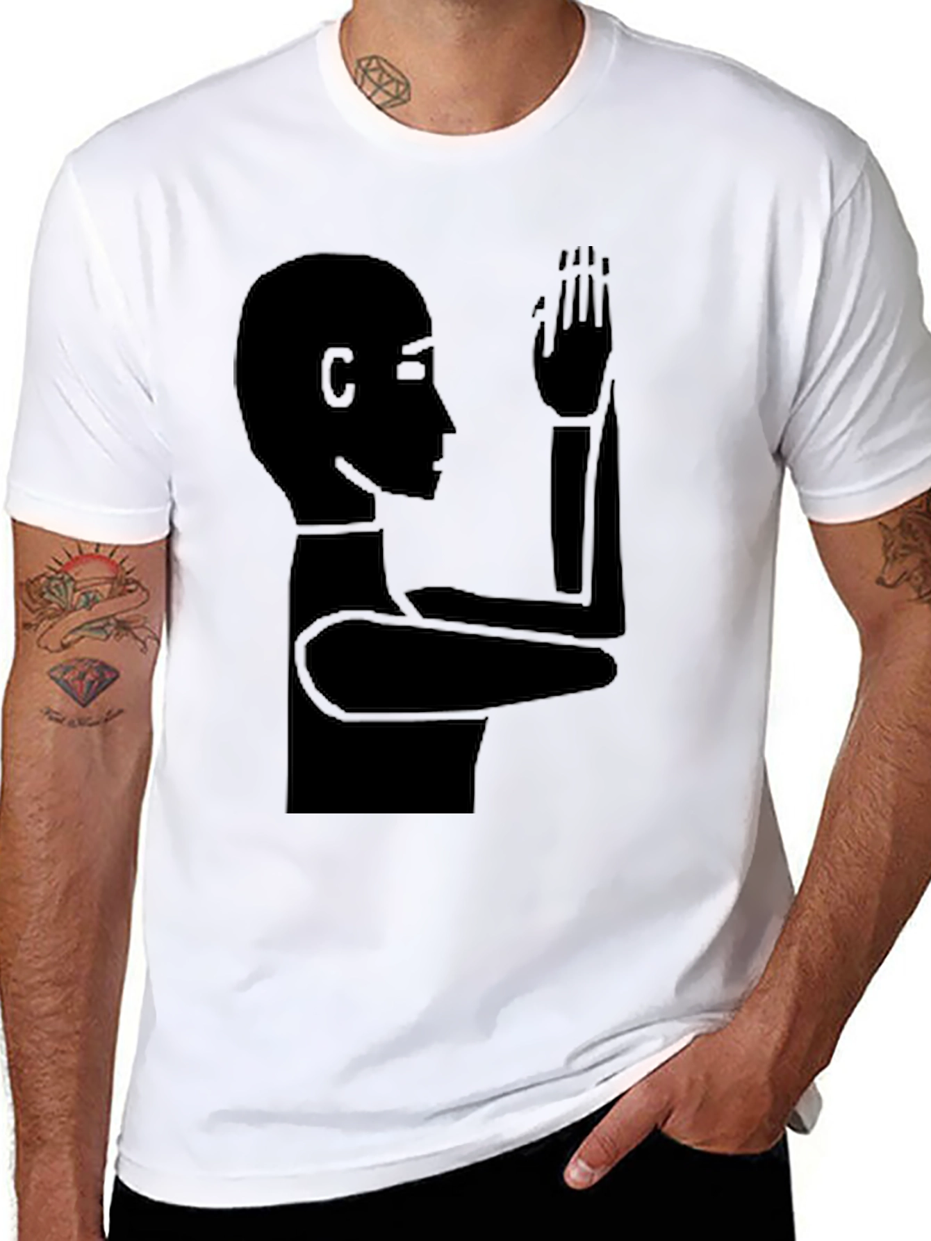 Minimalist Silhouette T-Shirt - Modern Graphic Tee